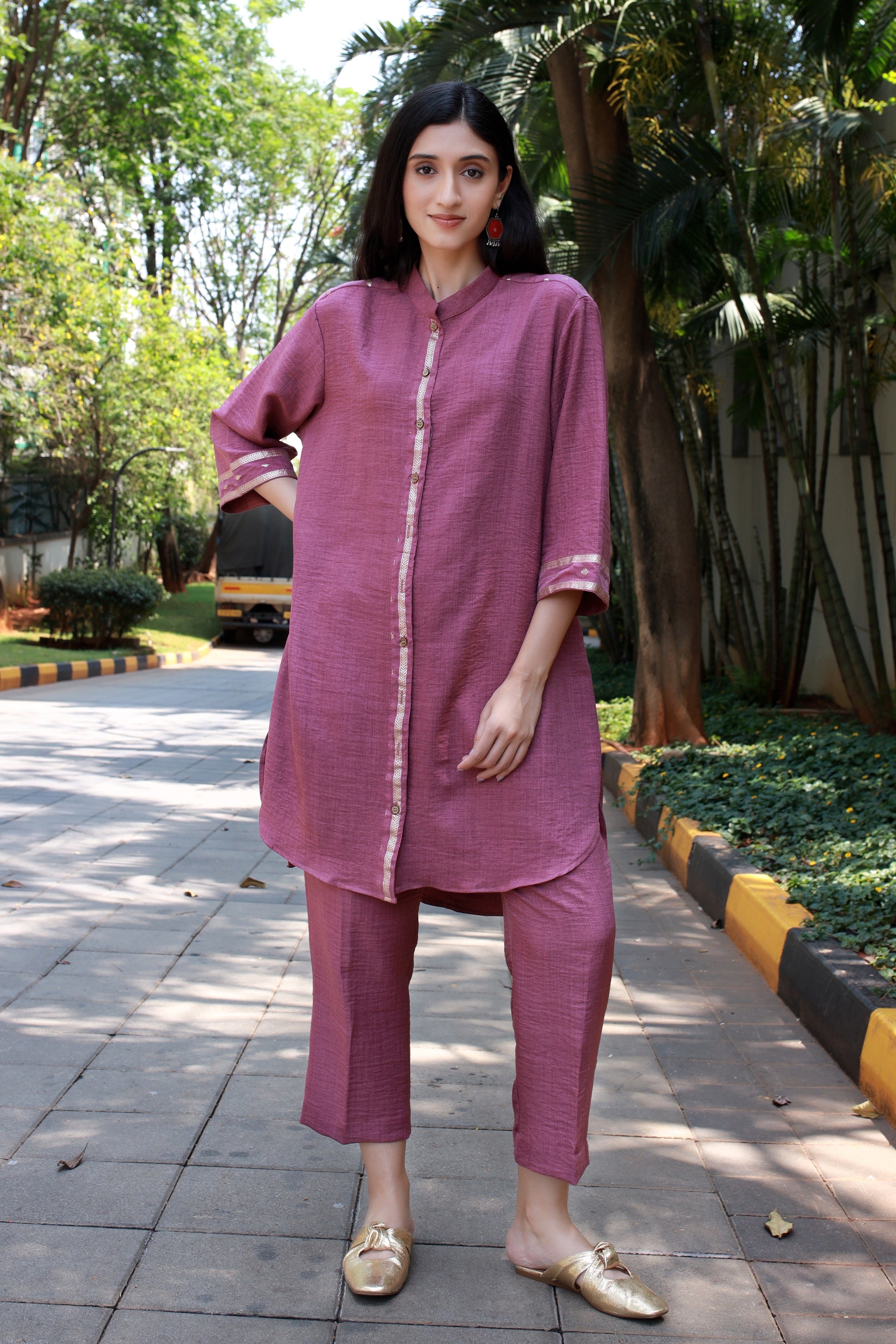 Fluid Grace Beetroot Co-ord Set