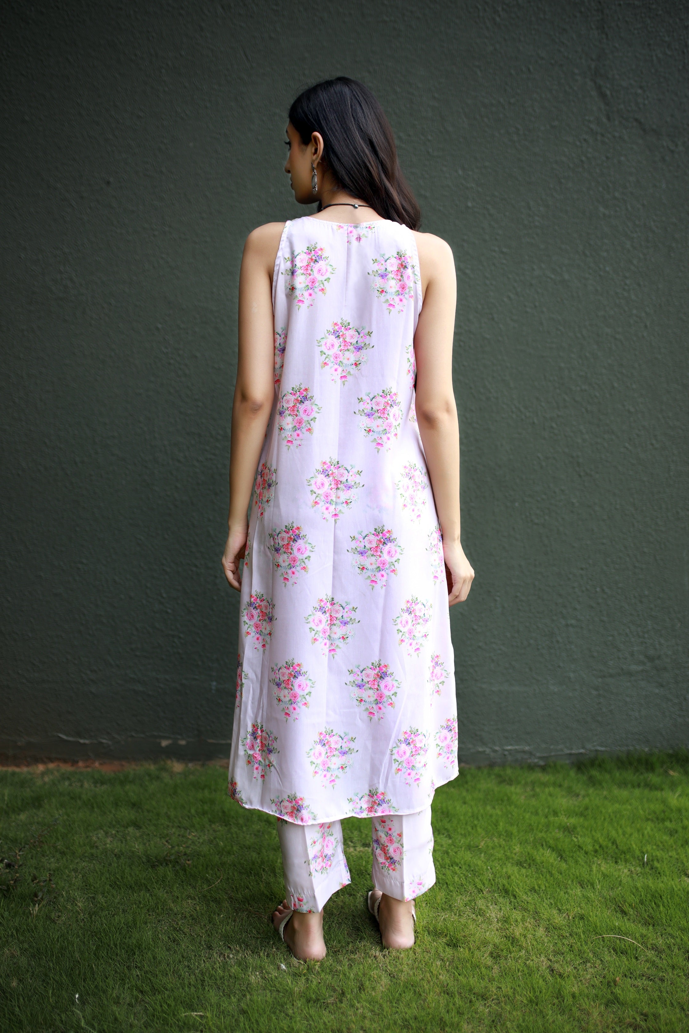 Malhaar Bubble Gum Pink Kurta