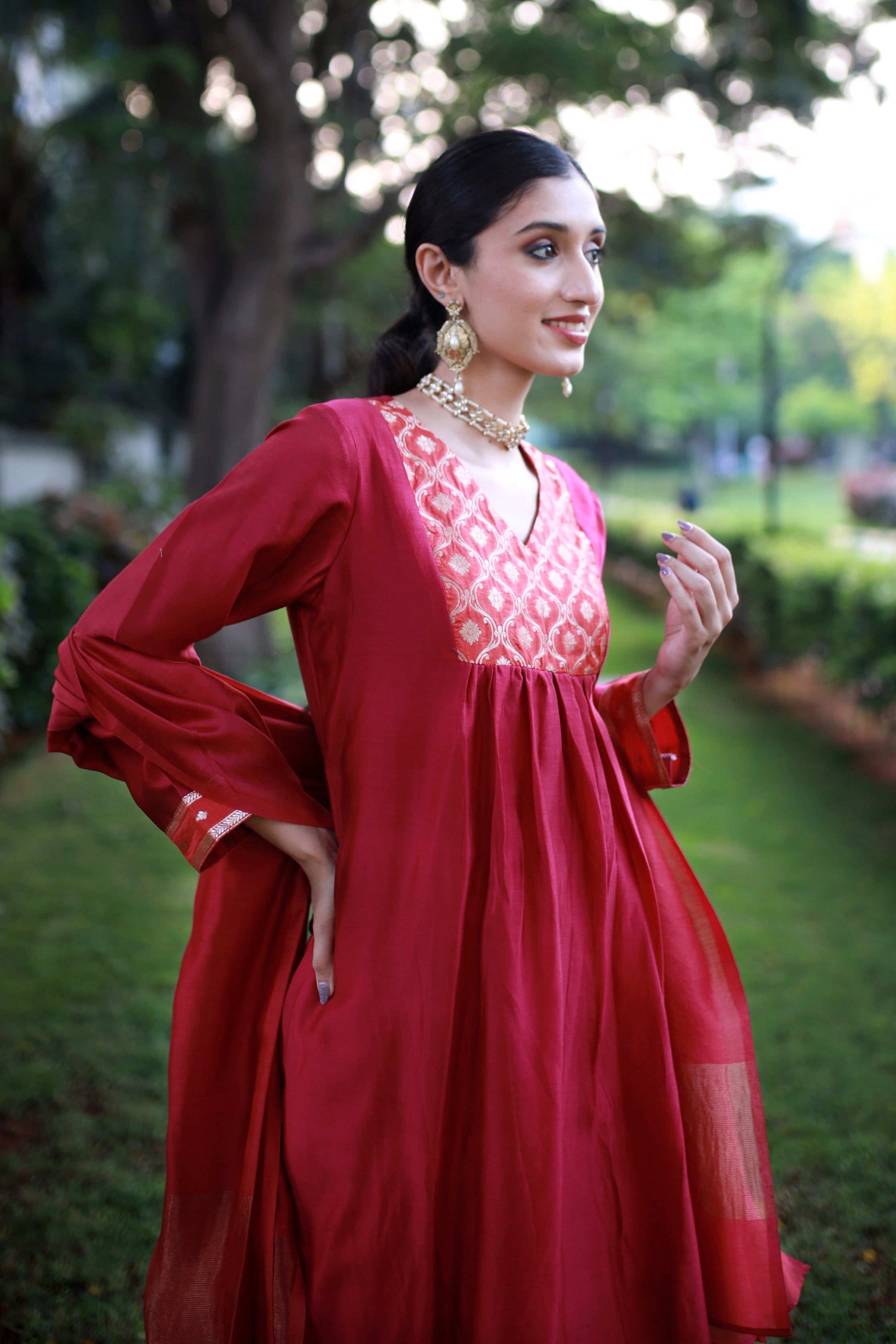 Heritage Glow Chanderi Silk Dupatta