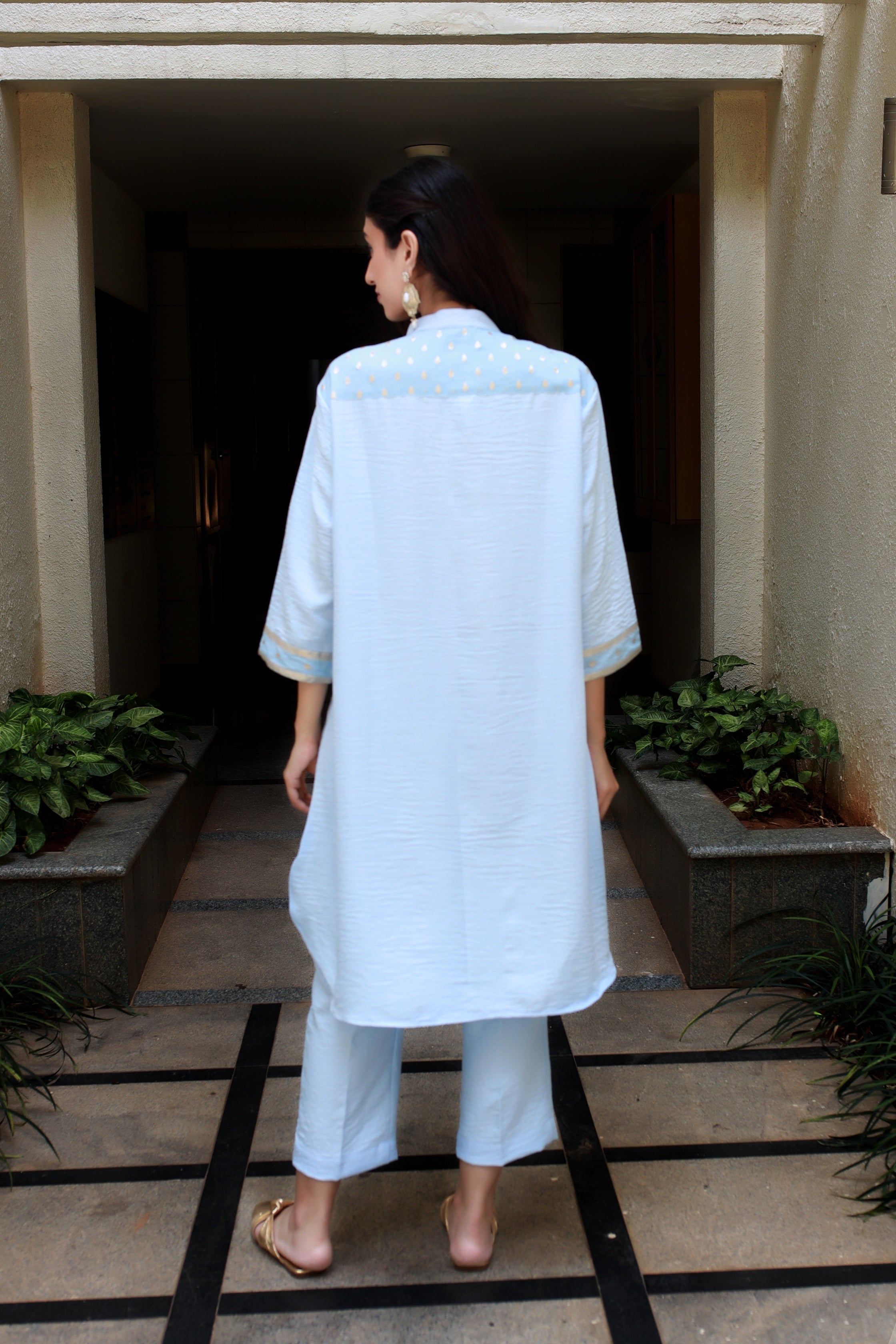 Fluid Grace Ice Blue Co-ord Set