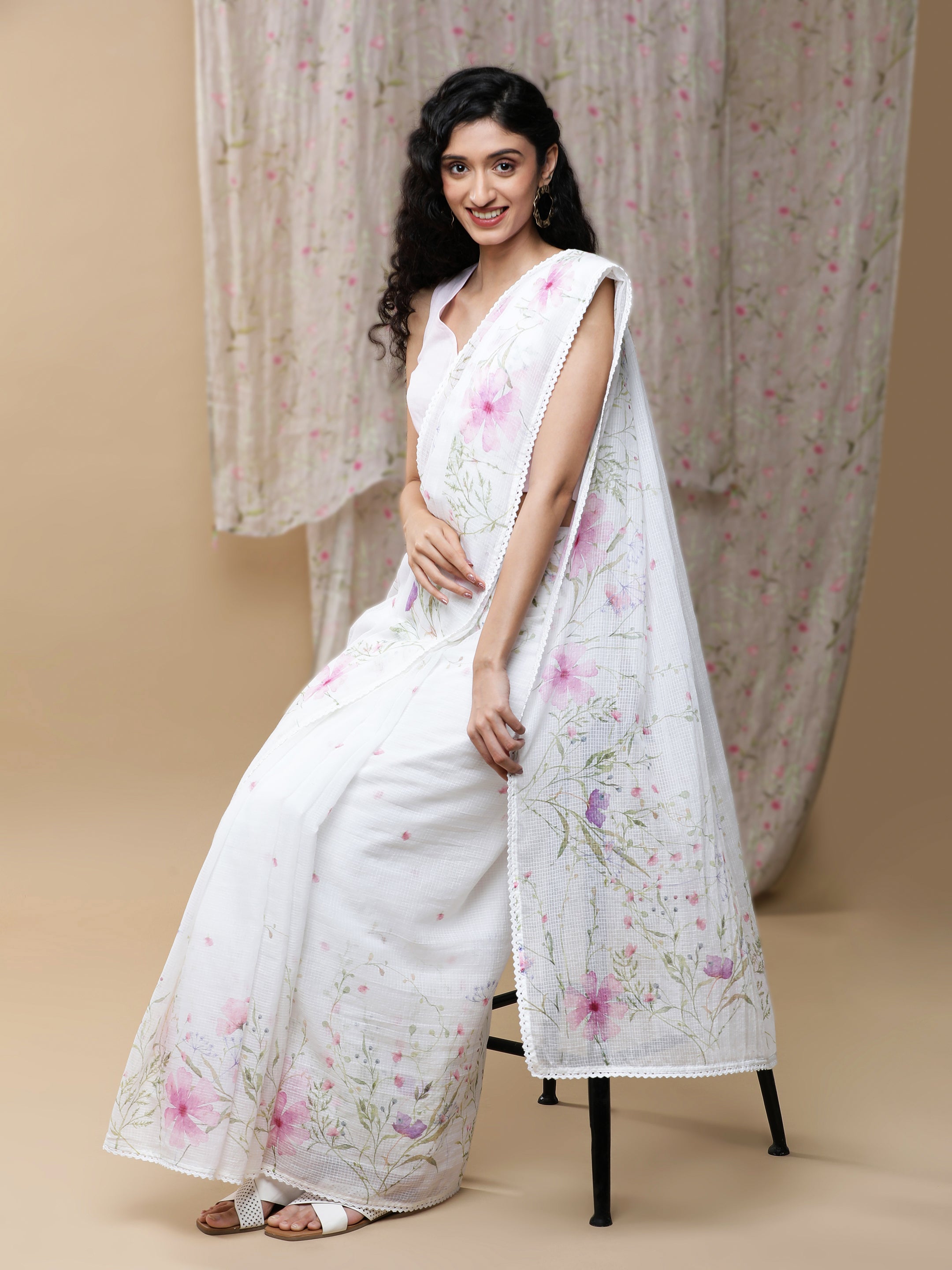 Noor - Peony Trails Kota Saree
