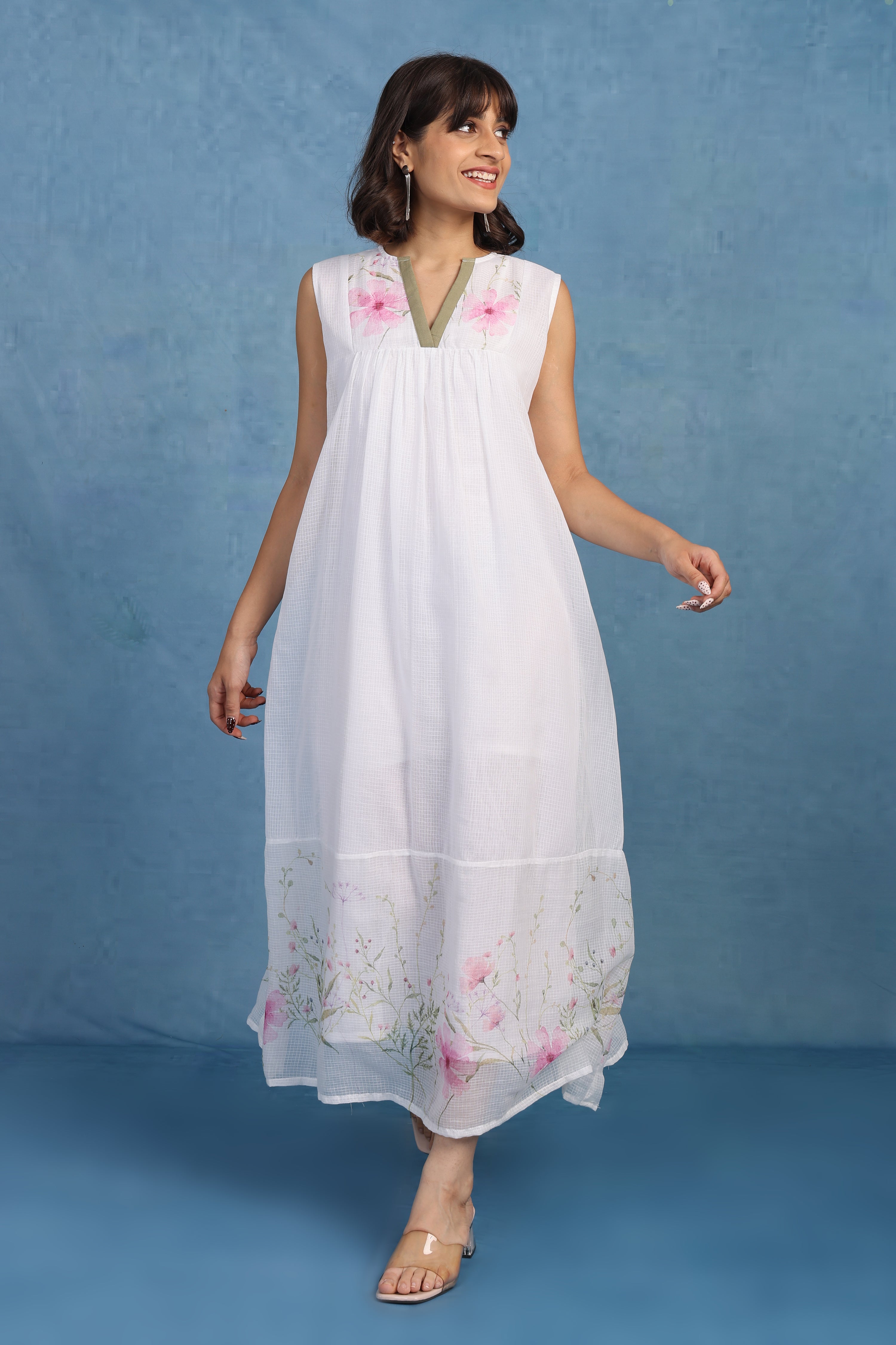 English Rose-pink Petal Aurora - Only Dress