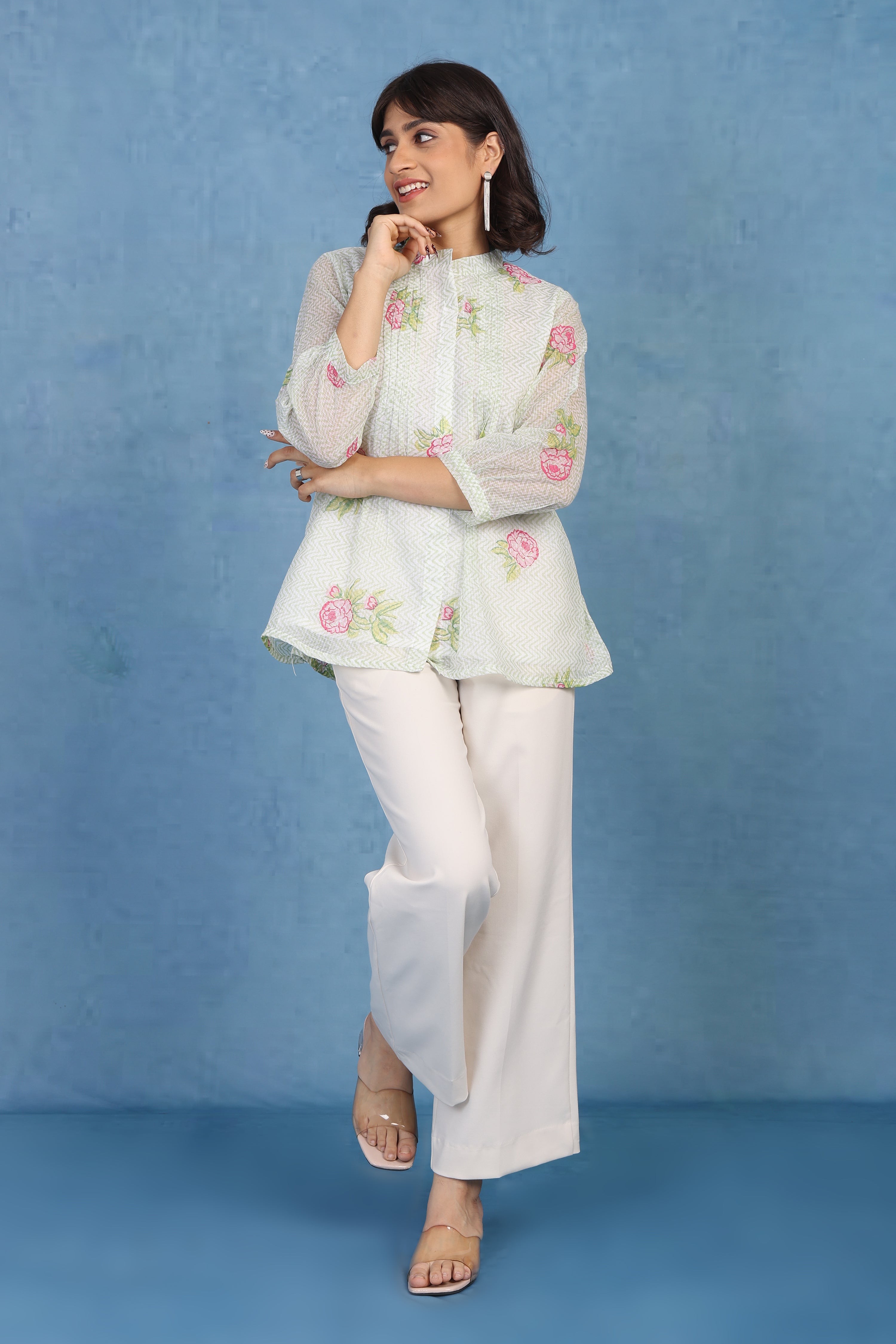 Mint Meadow Petal – Kota Short Top