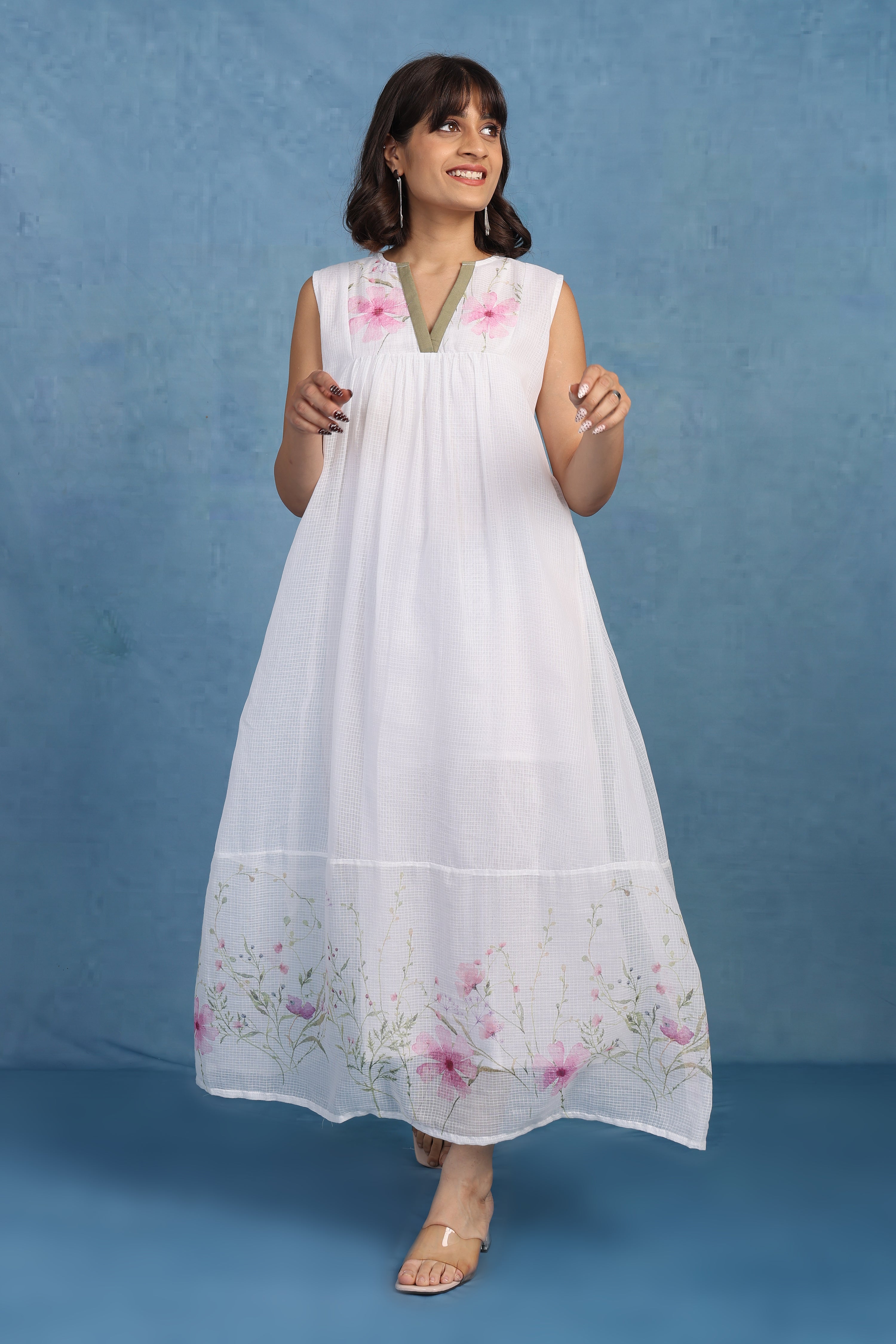 English Rose-pink Petal Aurora - Only Dress