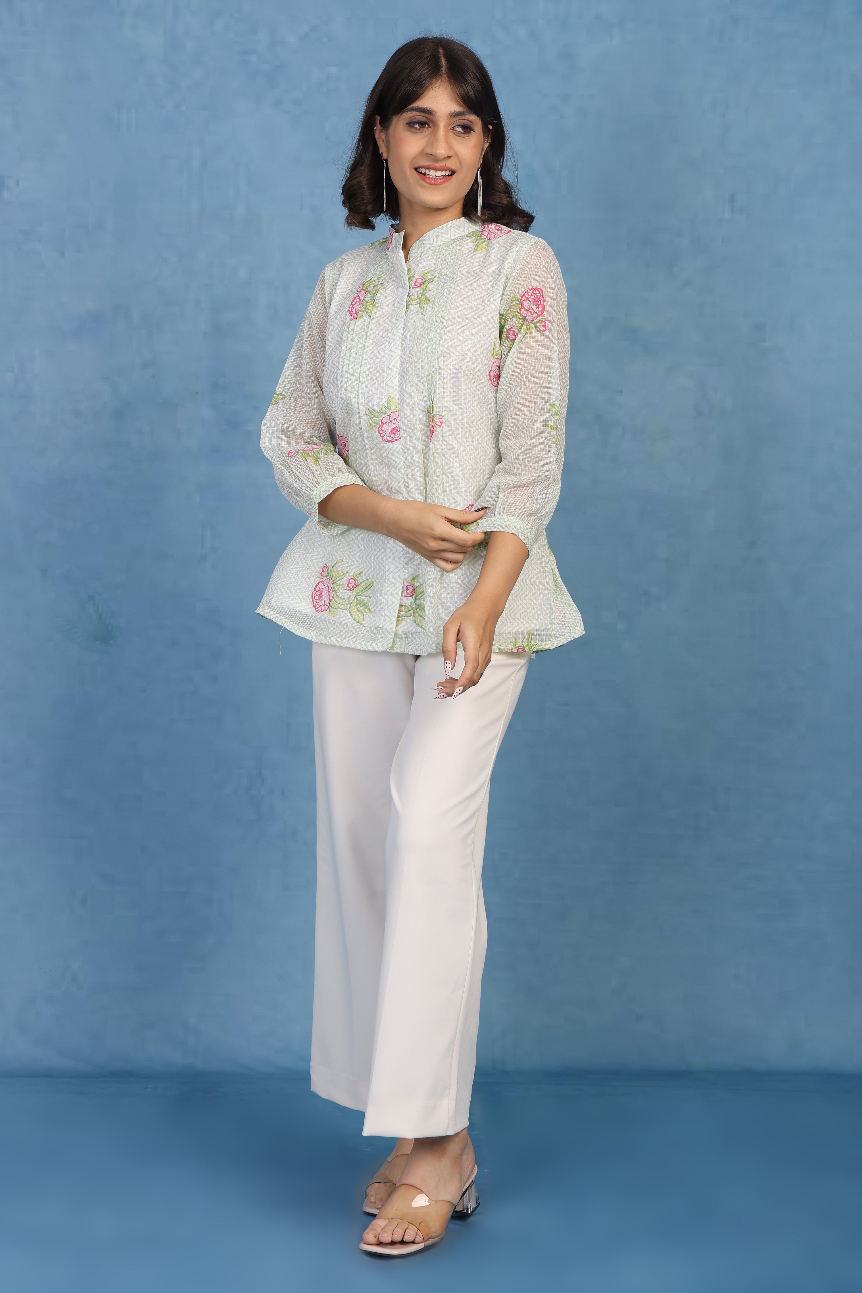 Mint Meadow Petal – Kota Short Top
