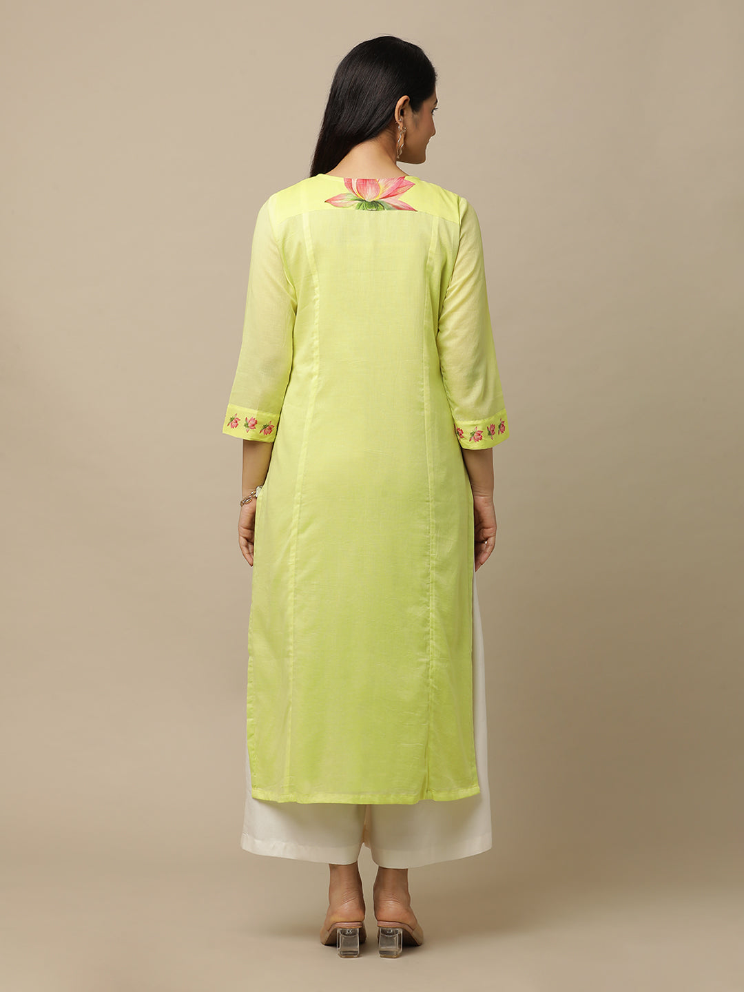 Bahaar Lotus Kurta And Bottom - Yellow