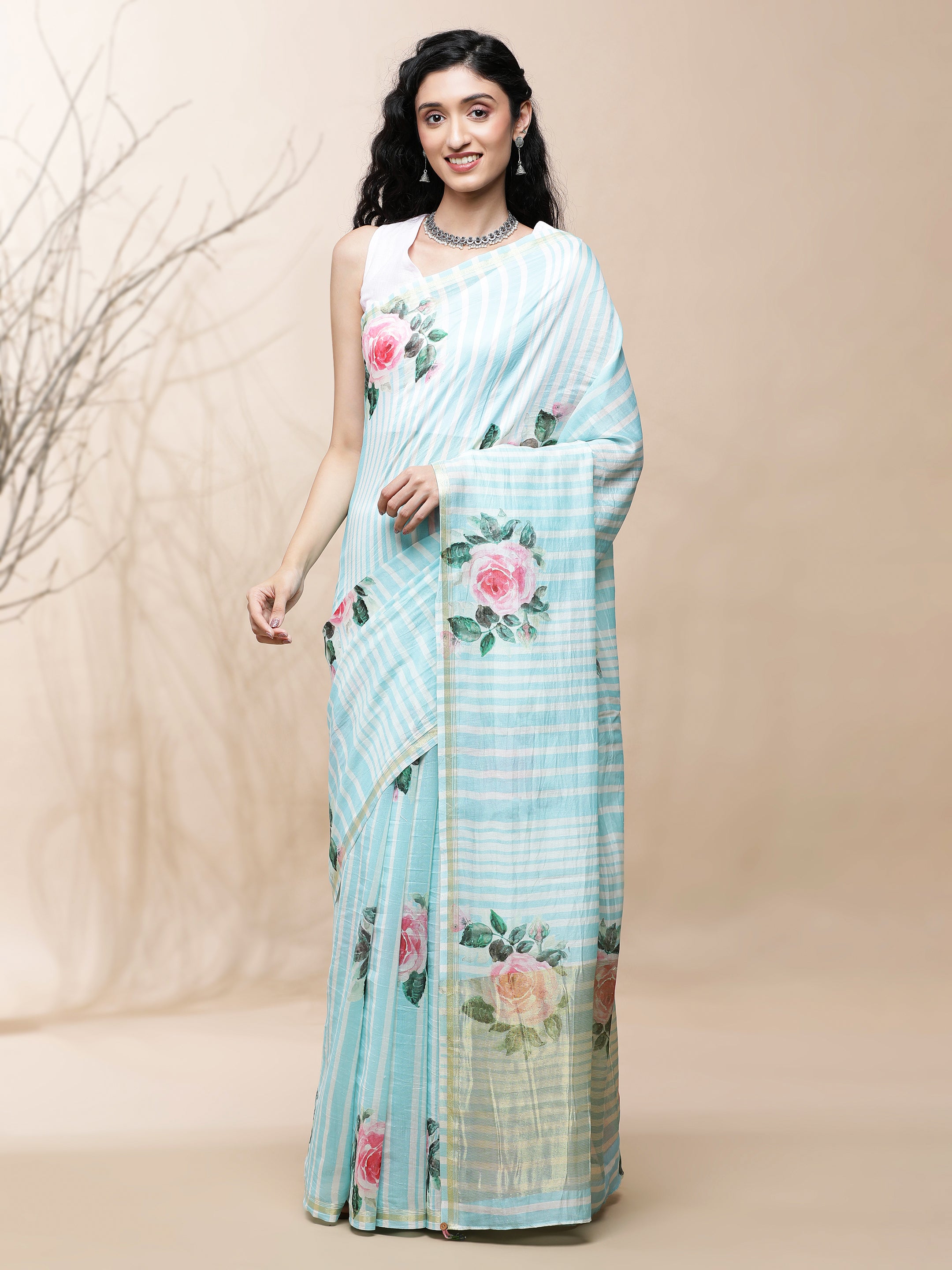 Noor - Dew Drop Chanderi Silk Saree