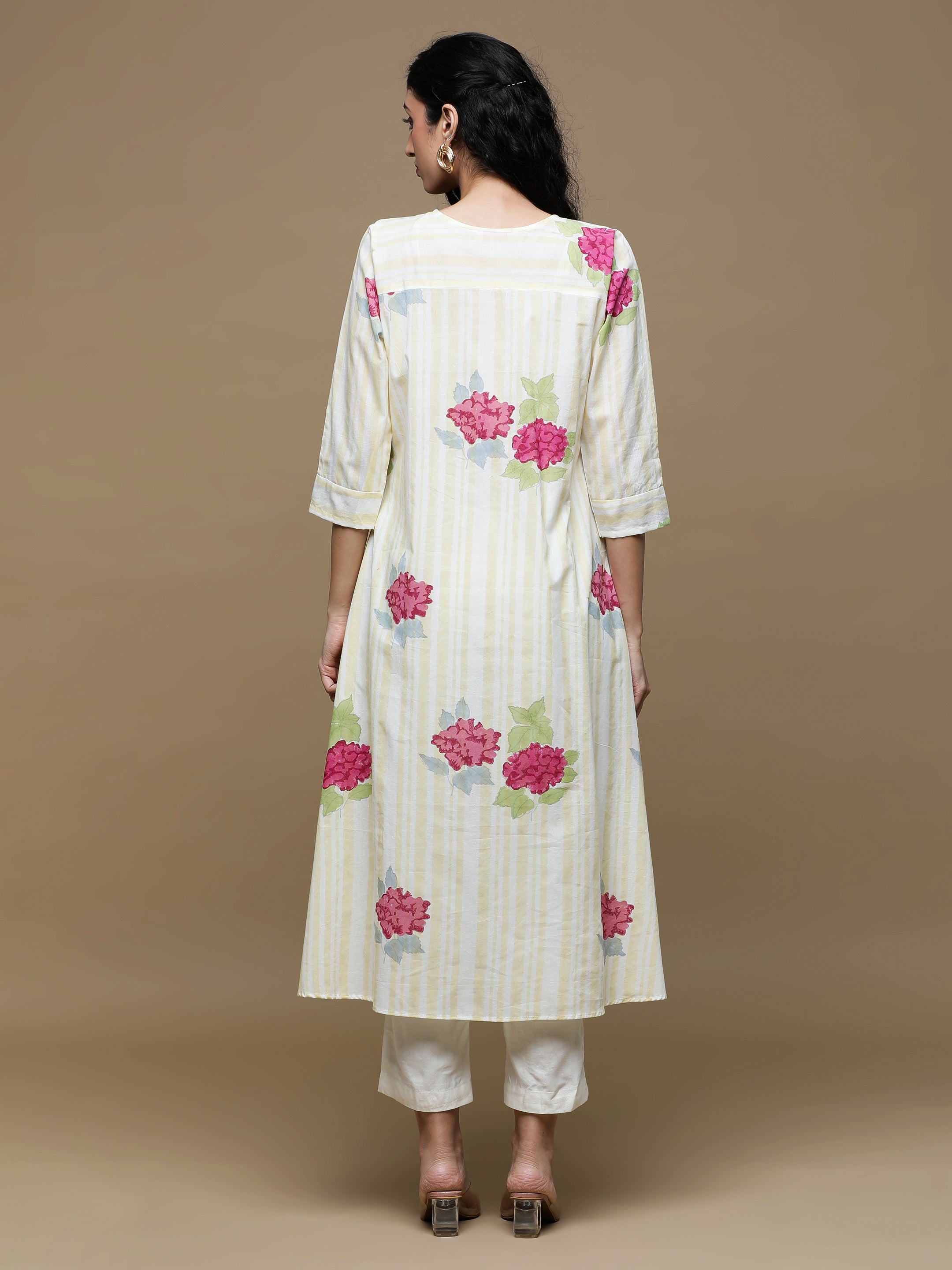 Bahaar Handblock Printed Cotton Kurta And Pant