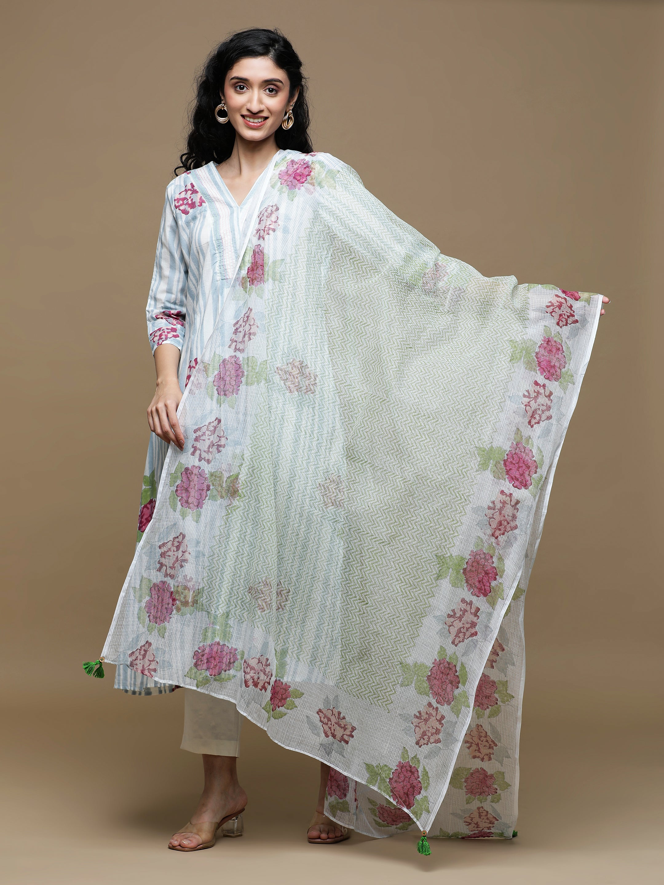 Bahaar Handblock Printed Cotton Kurta And Pant