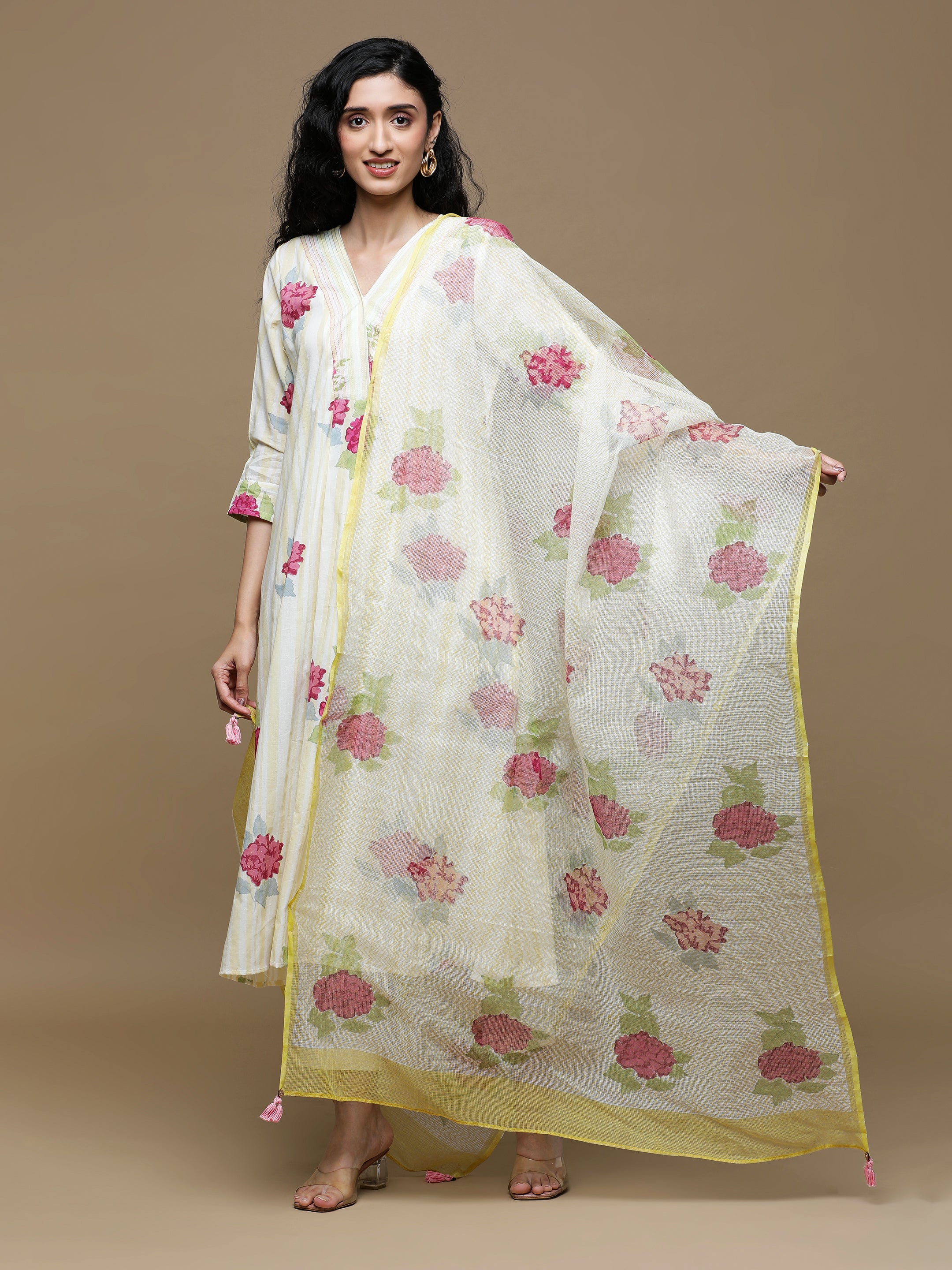 Bahaar Handblock Printed Cotton Kurta And Pant