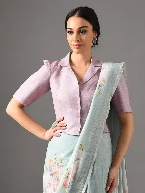 Sitara - Lavender Haze - Linen Blouse