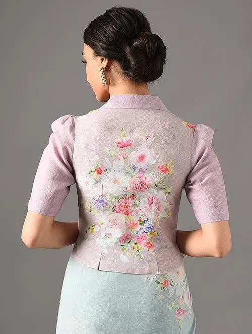 Sitara - Lavender Haze - Linen Blouse