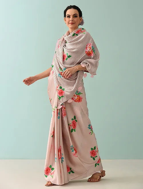 Noor - Rose Drift Modal Saree
