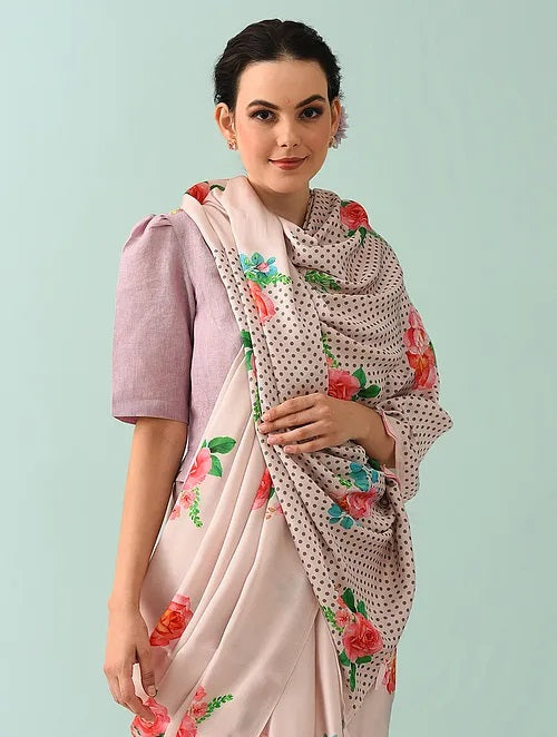 Noor - Rose Drift Modal Saree