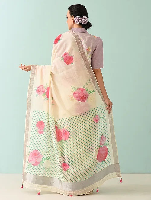 Noor - Petal Poetry Cotton Saree
