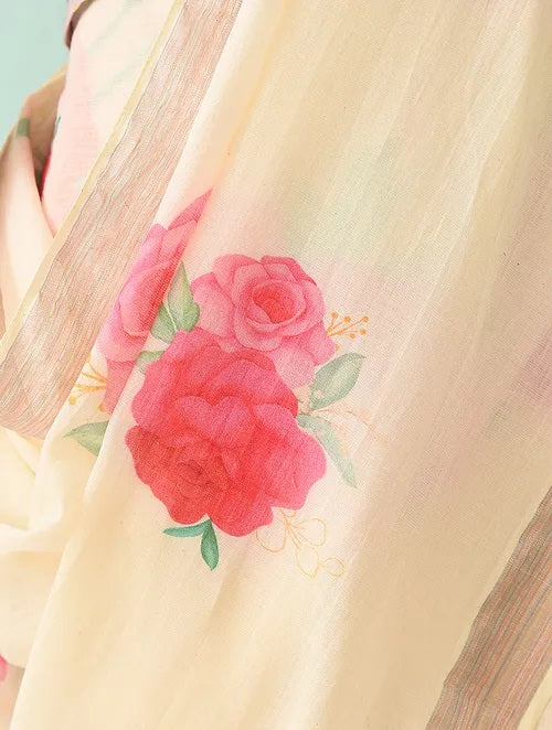 Noor - Petal Poetry Cotton Saree