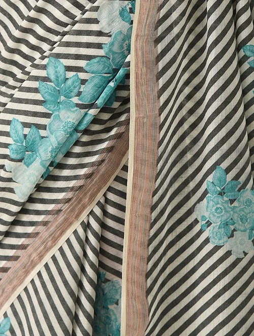 Noor - Striped Symphony Cotton Saree