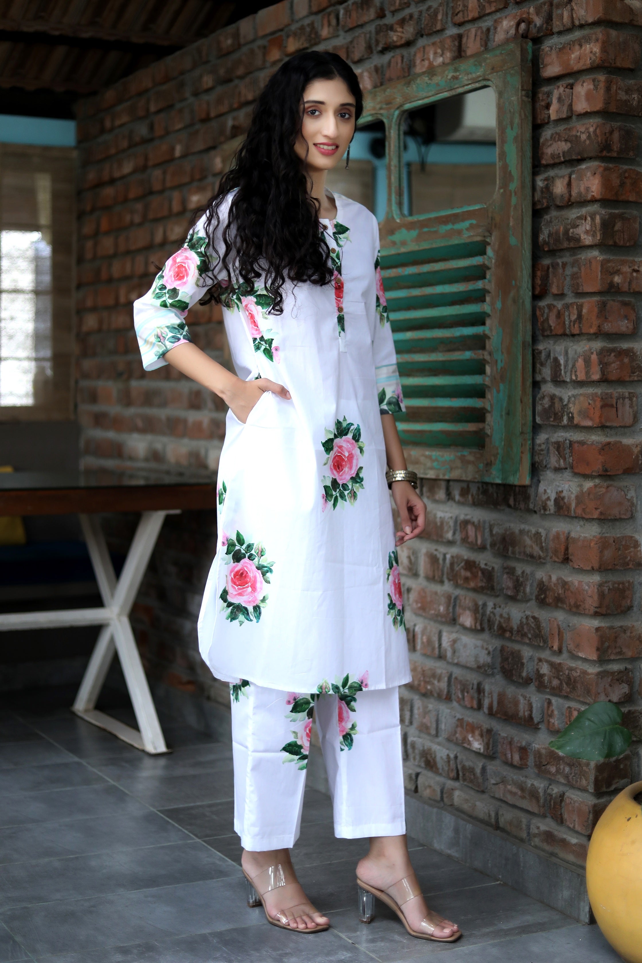 Malhaar Snow White Kurta