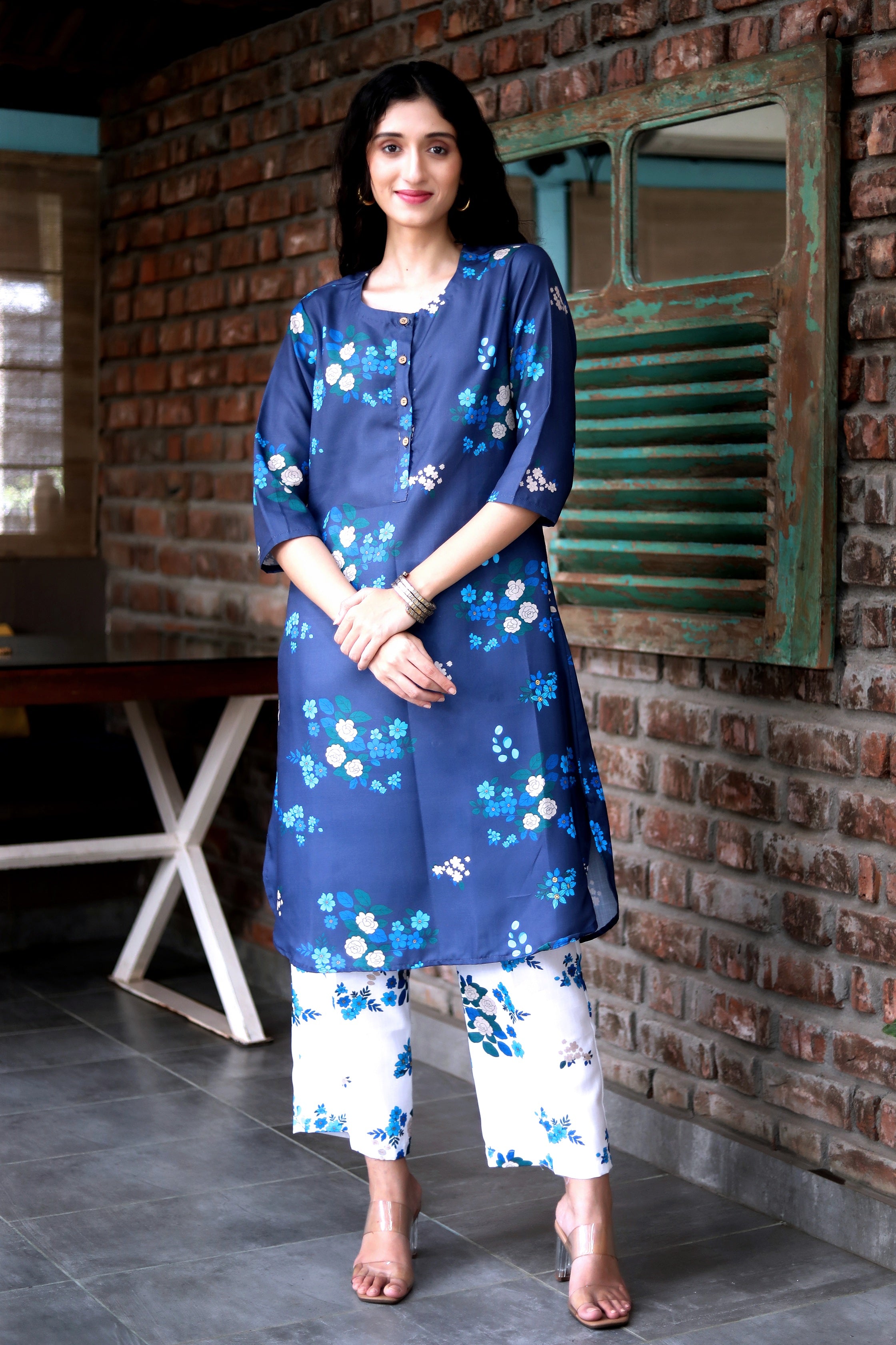 Malhaar Moonlit Blue Kurta
