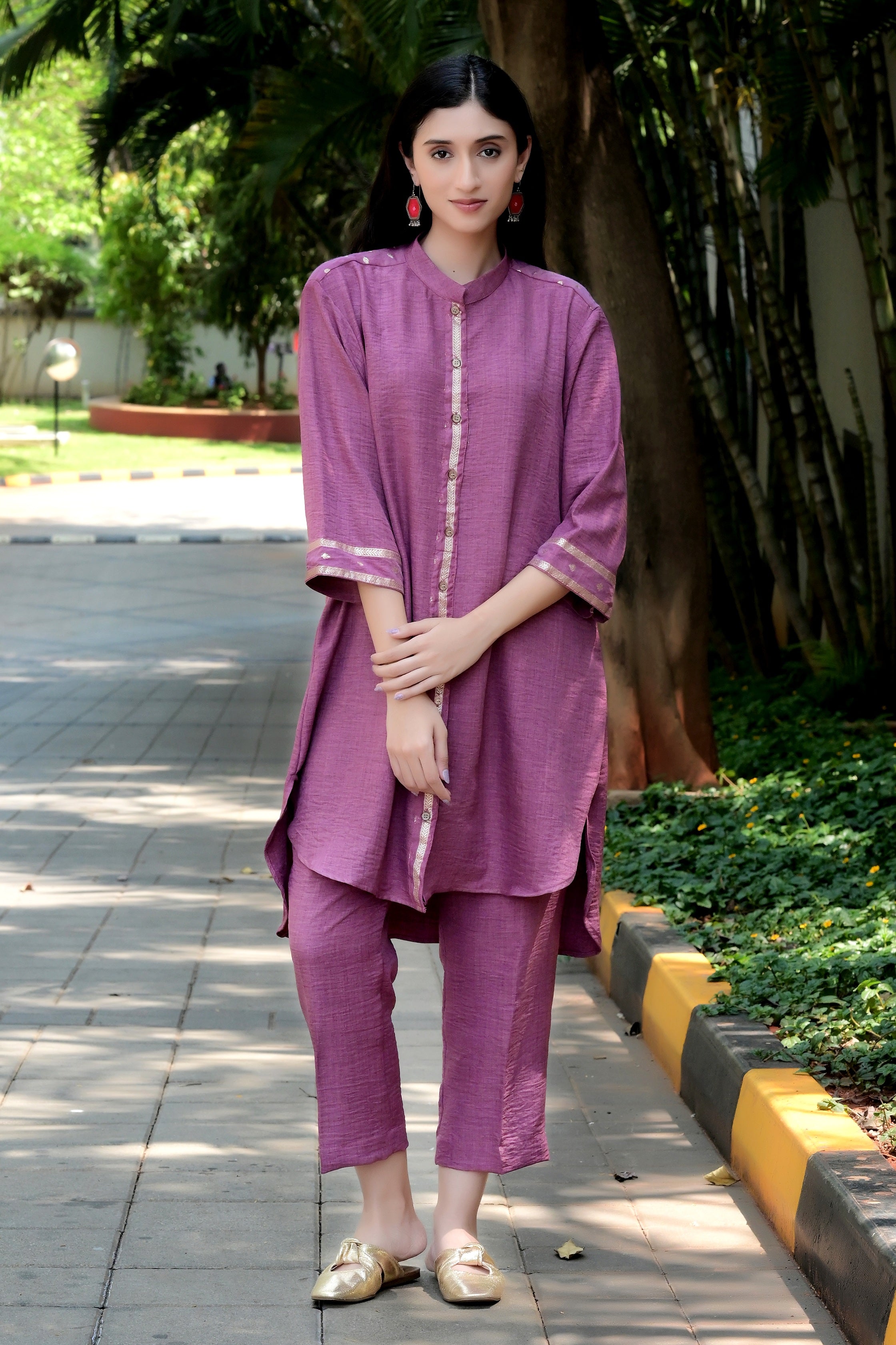 Fluid Grace Beetroot Co-ord Set