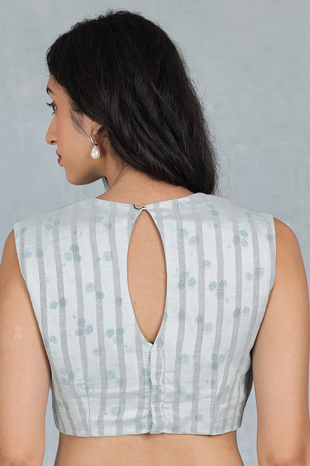 Blue Meadow Linen Blouse