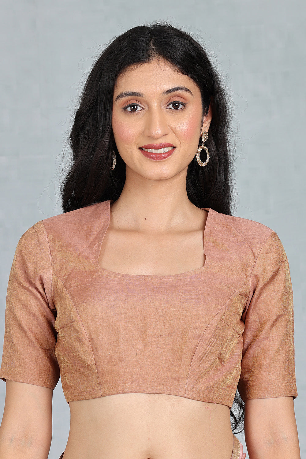 Golden Ember Tissue Blouse