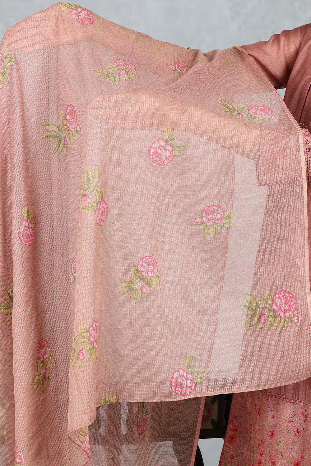 Rose Dune Handwoven Kota Dupatta