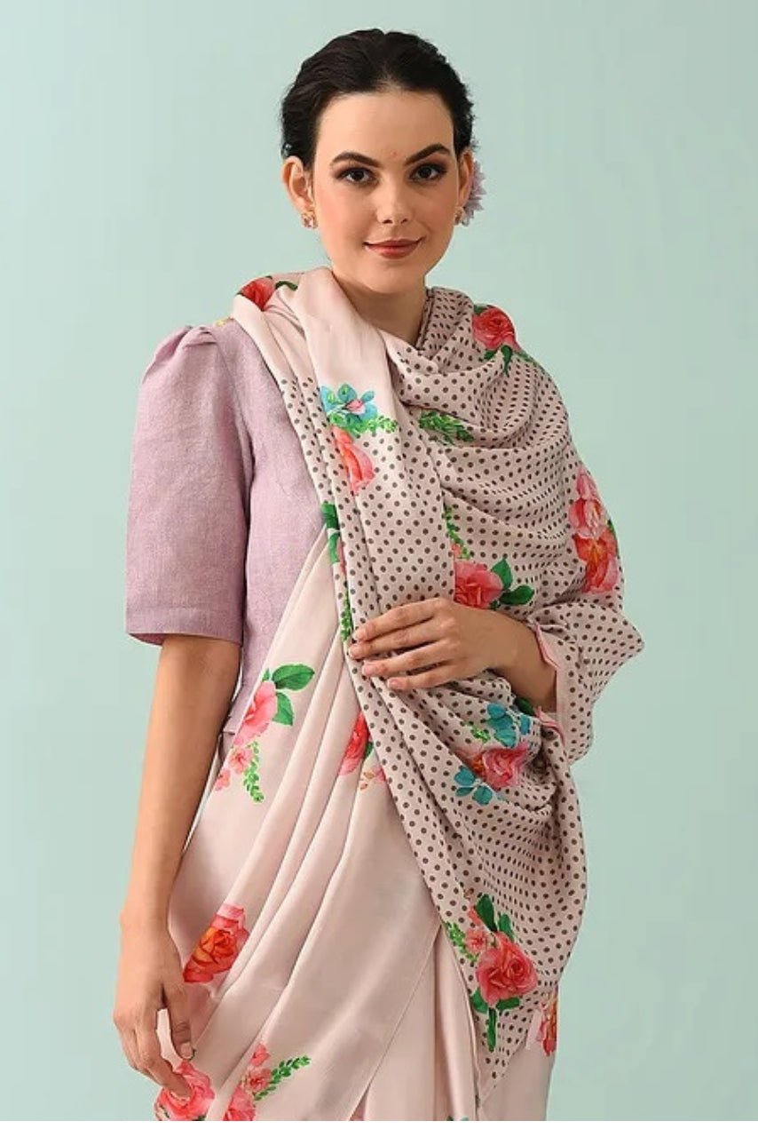 Noor - Rose Drift Modal Saree