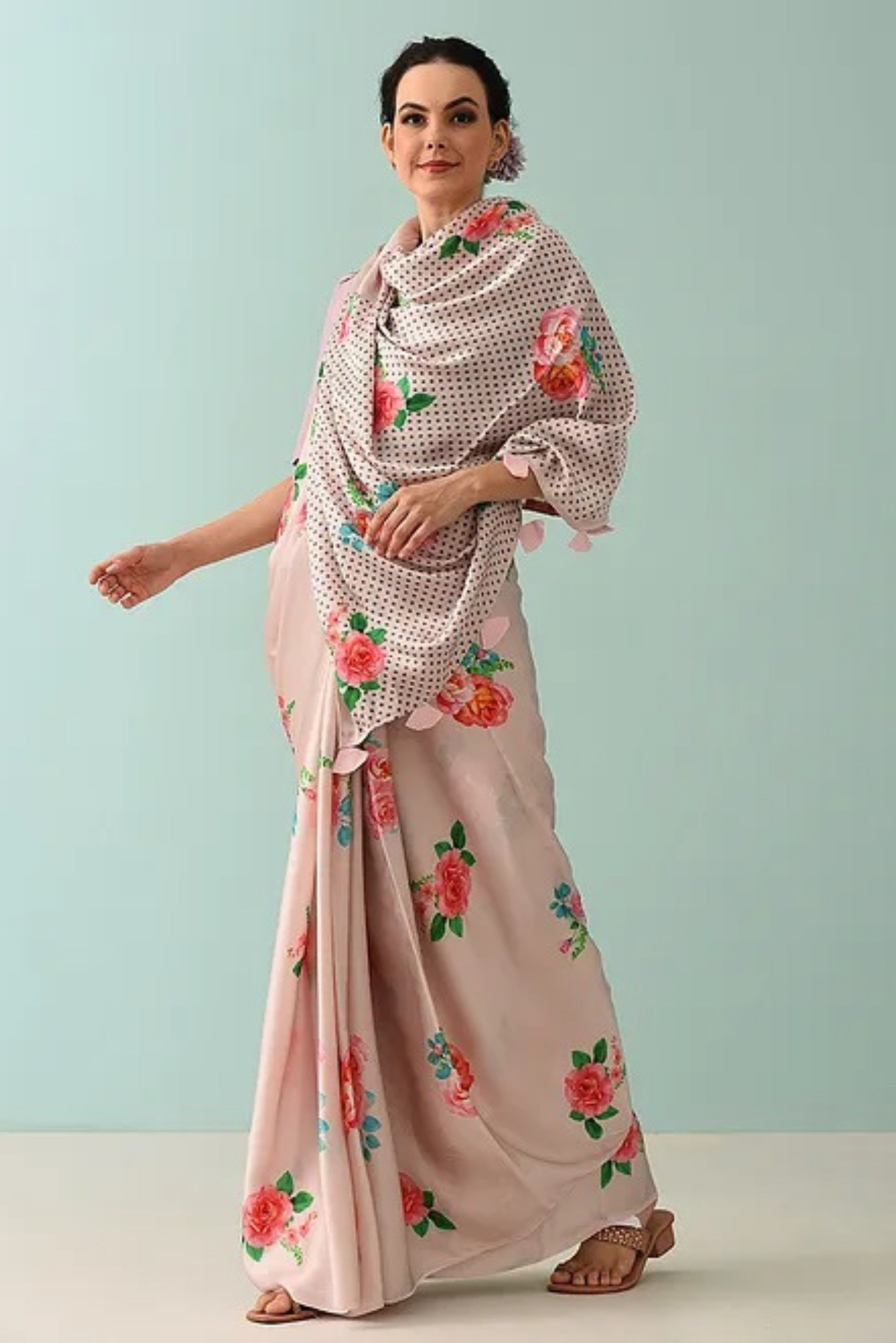 Noor - Rose Drift Modal Saree