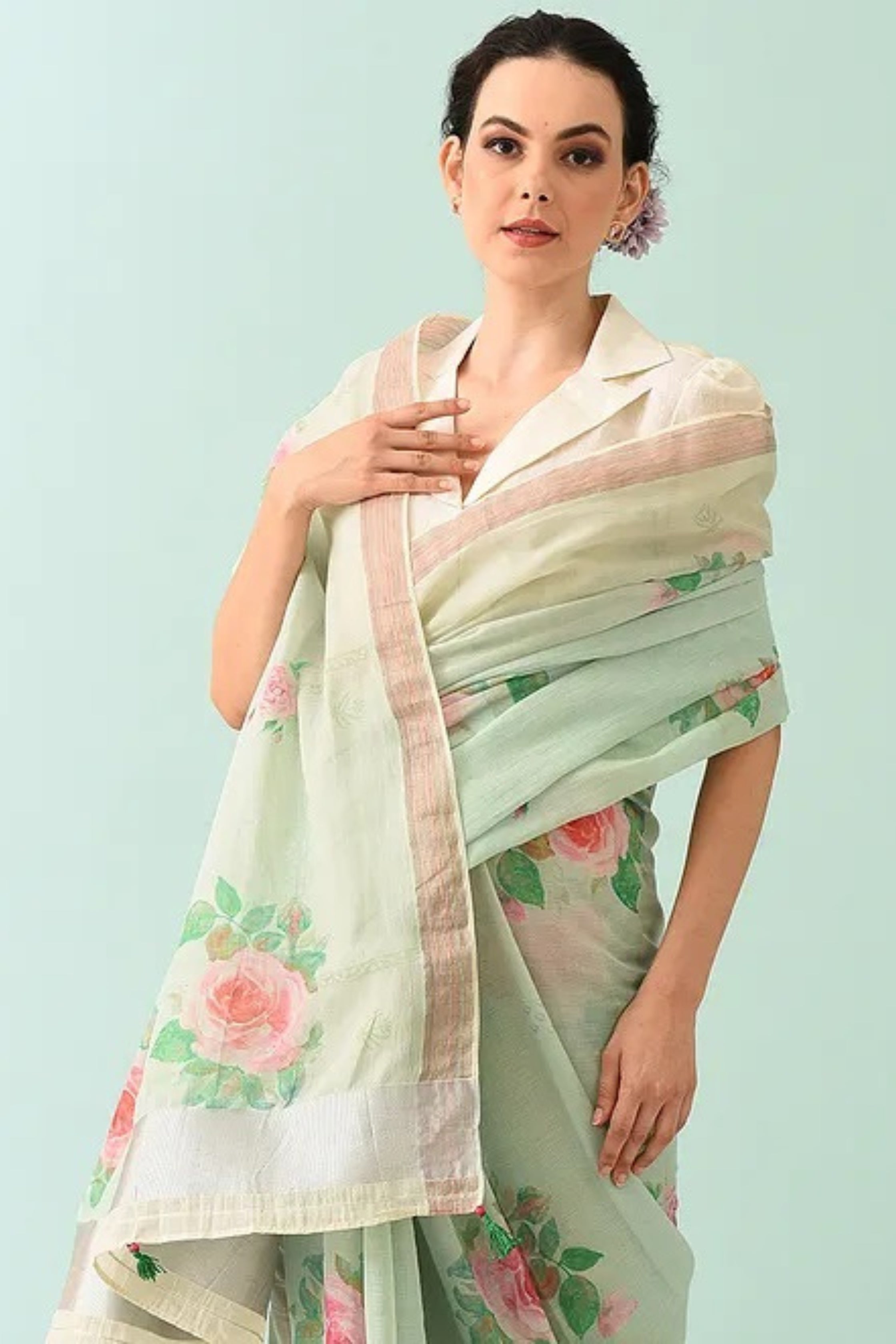 Noor - Garden Grace Cotton Saree
