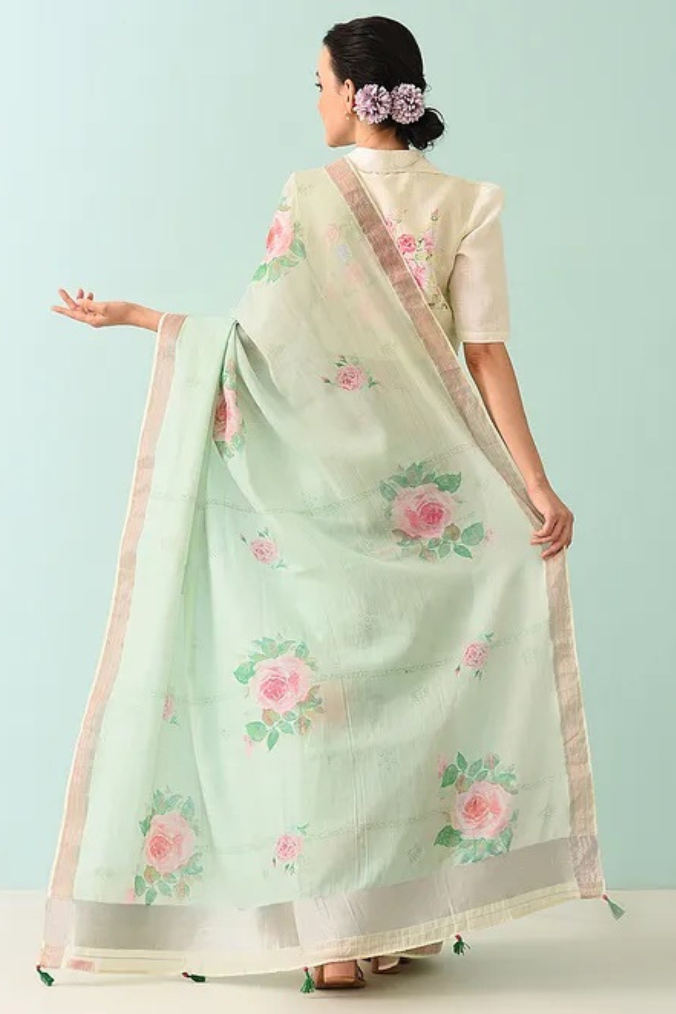 Noor - Garden Grace Cotton Saree