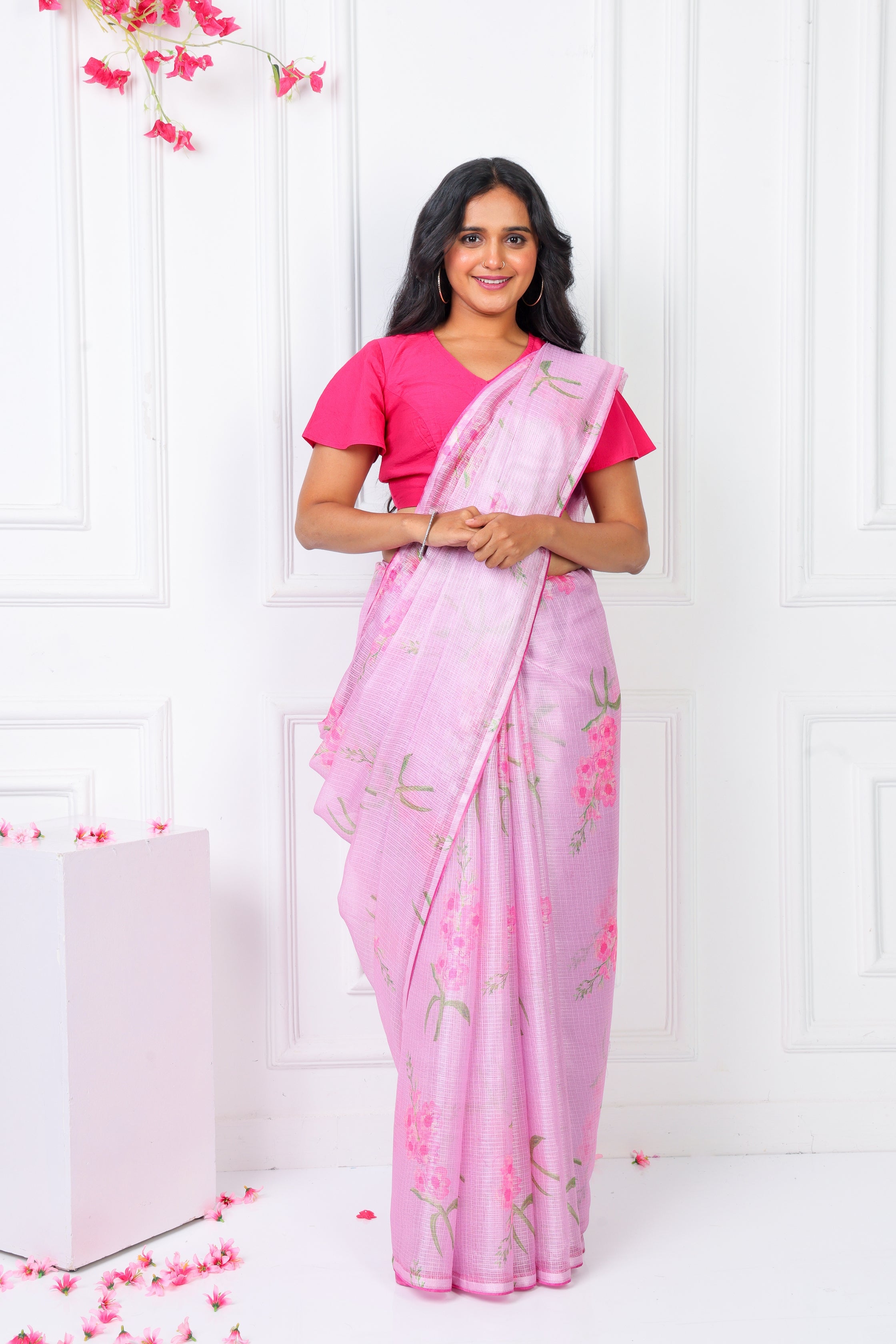 Noor- Rose Quartz Kota Saree