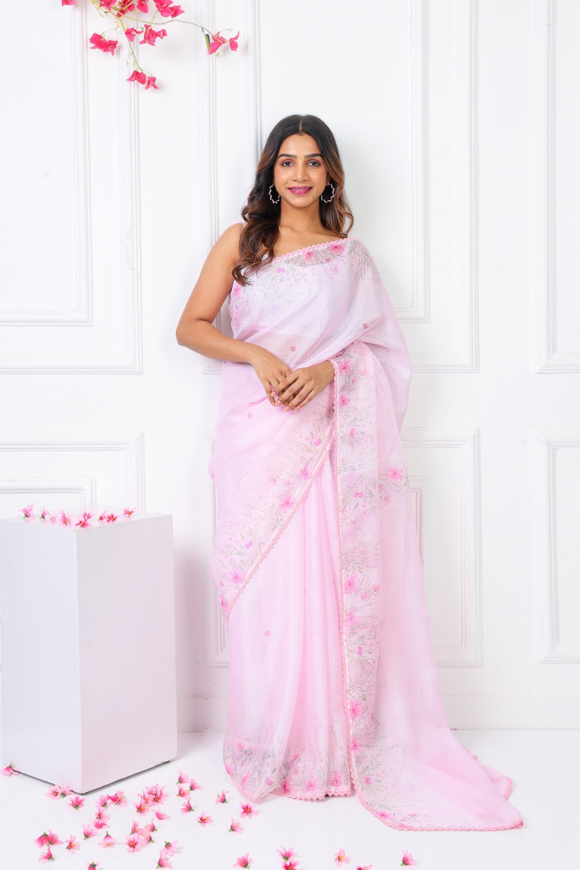 Noor- Petal Pink Kota Saree
