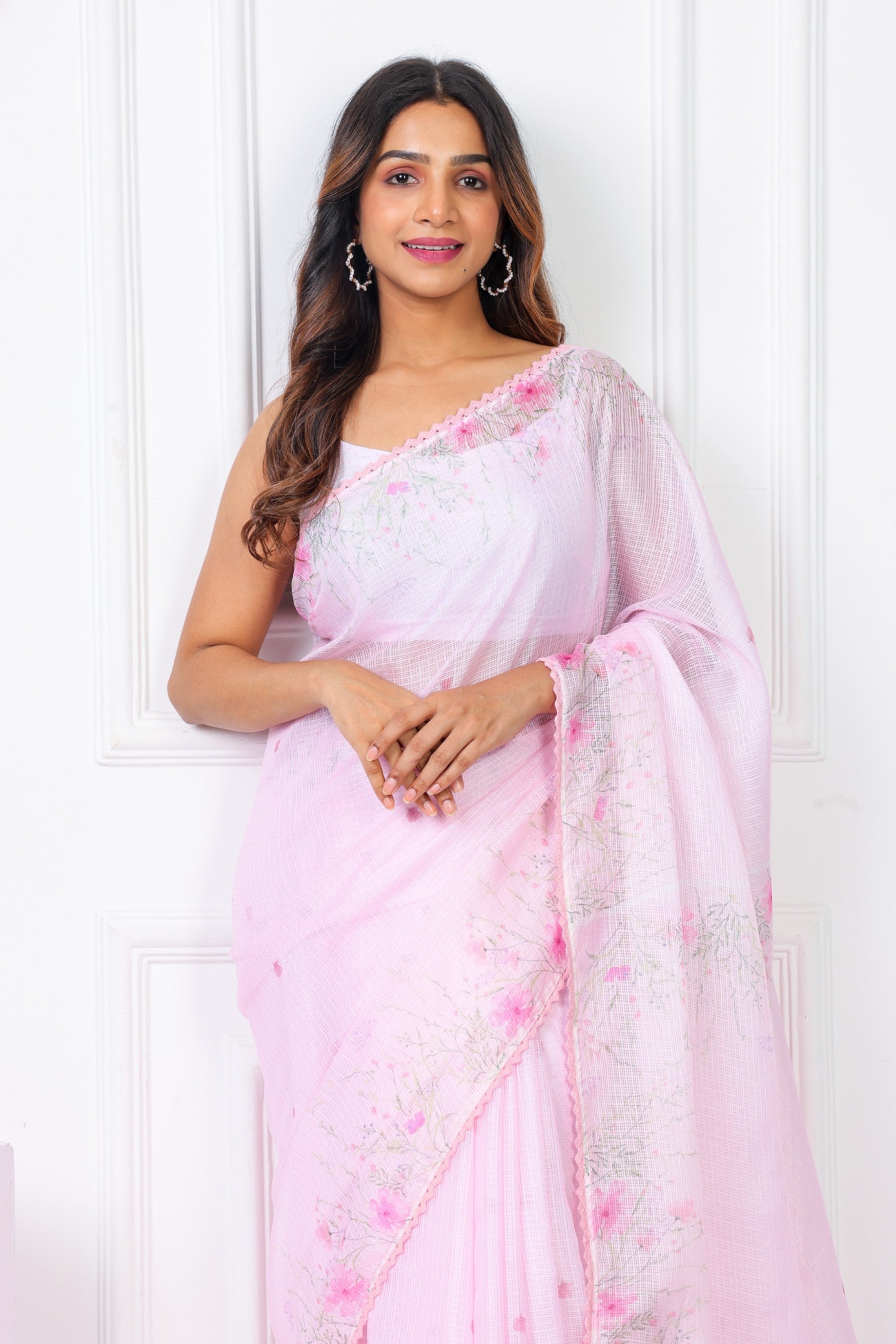 Noor- Petal Pink Kota Saree
