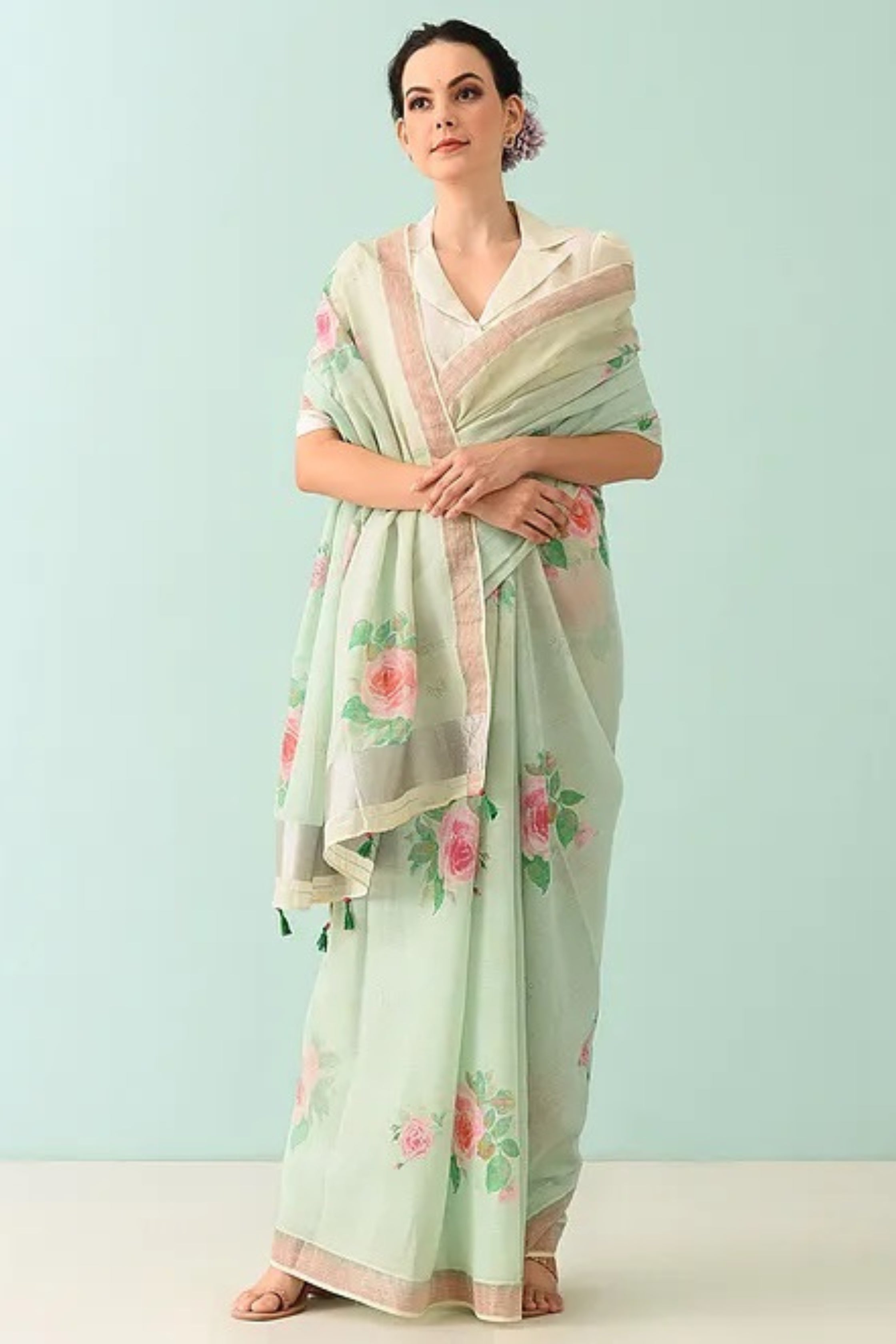 Noor - Garden Grace Cotton Saree