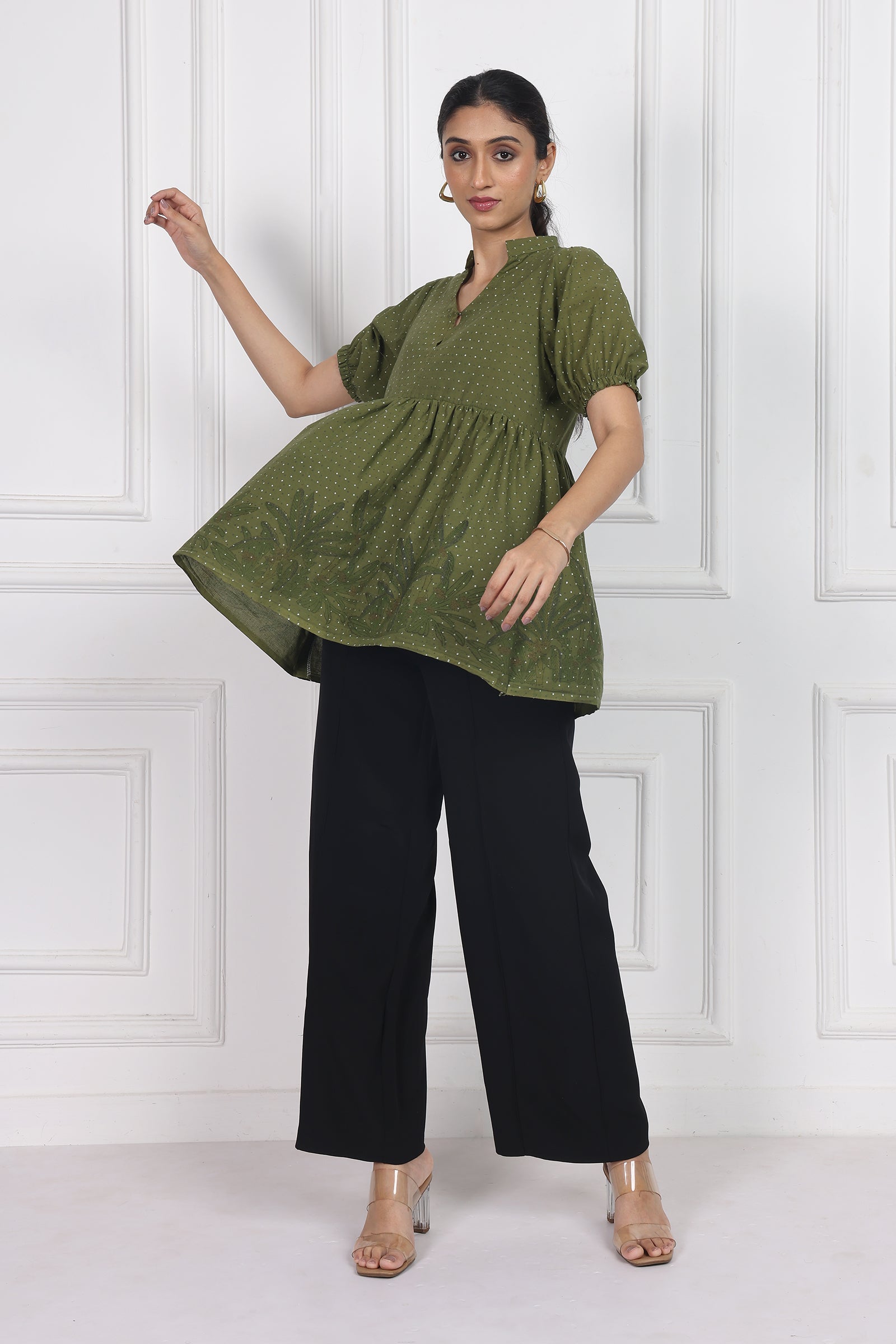 Wander Edit- Secret Garden Peplum Top