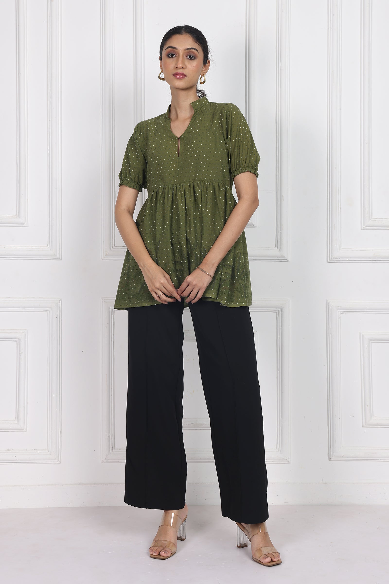 Wander Edit- Secret Garden Peplum Top