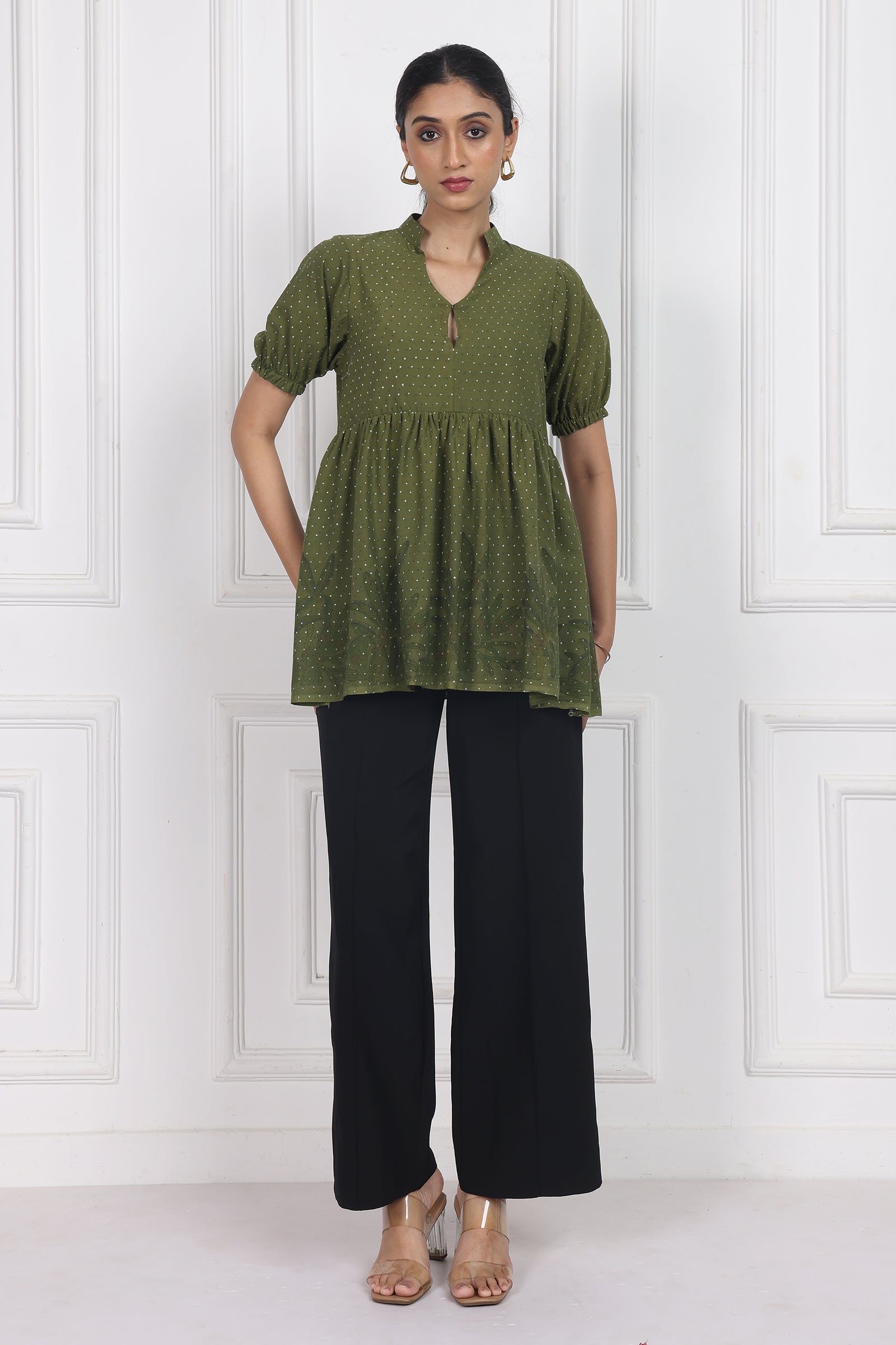 Wander Edit- Secret Garden Peplum Top