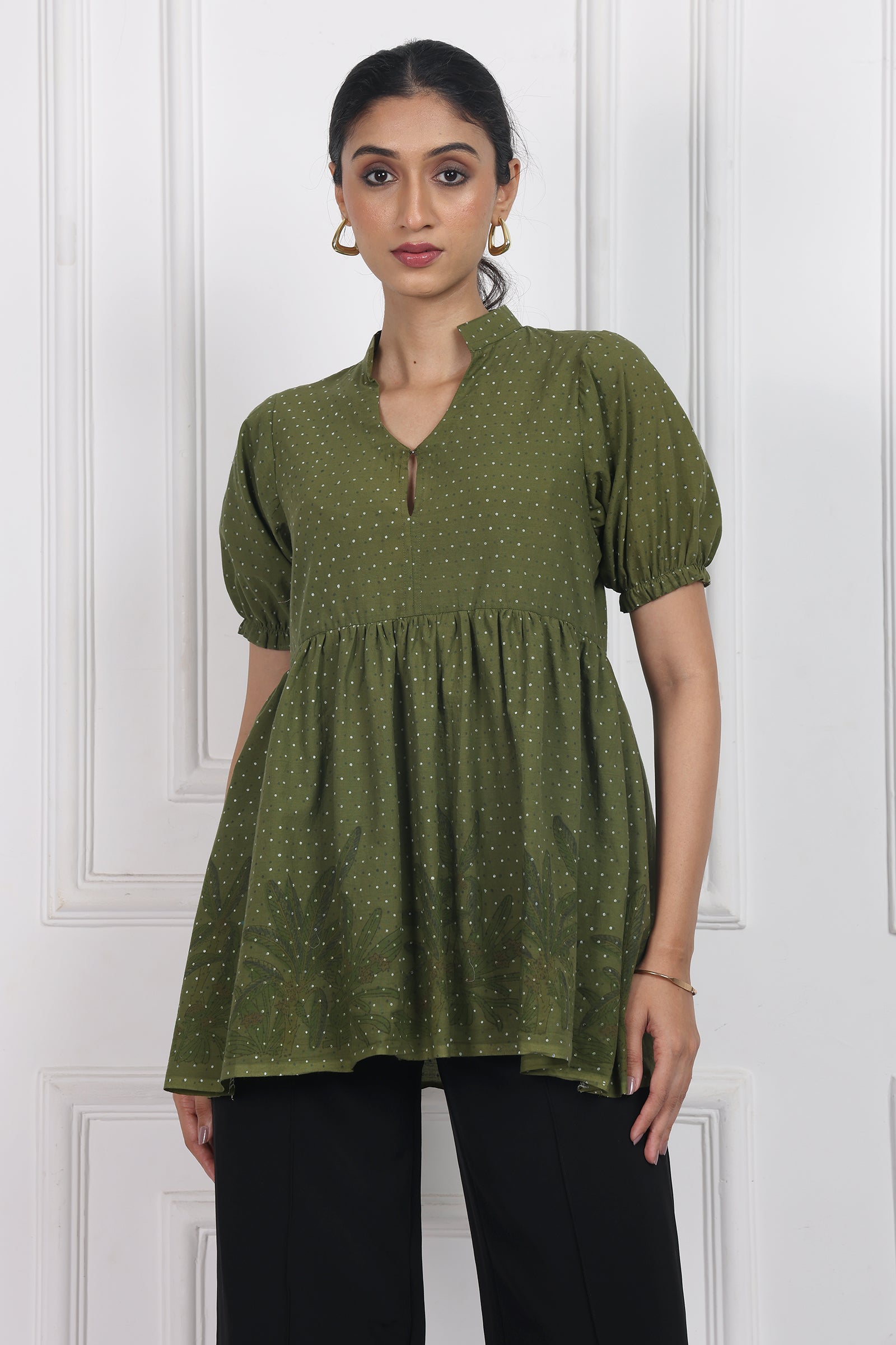 Wander Edit- Secret Garden Peplum Top