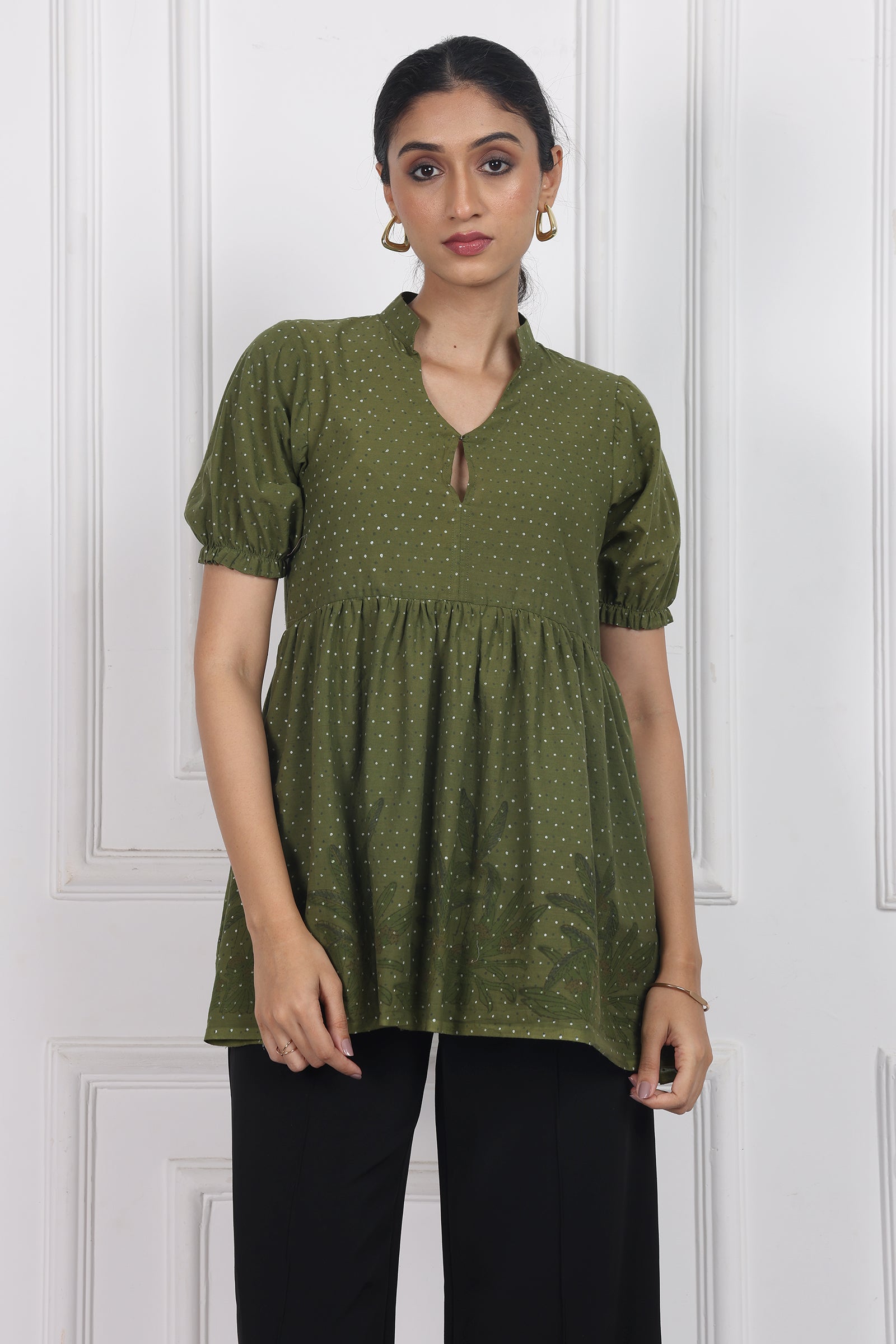 Wander Edit- Secret Garden Peplum Top