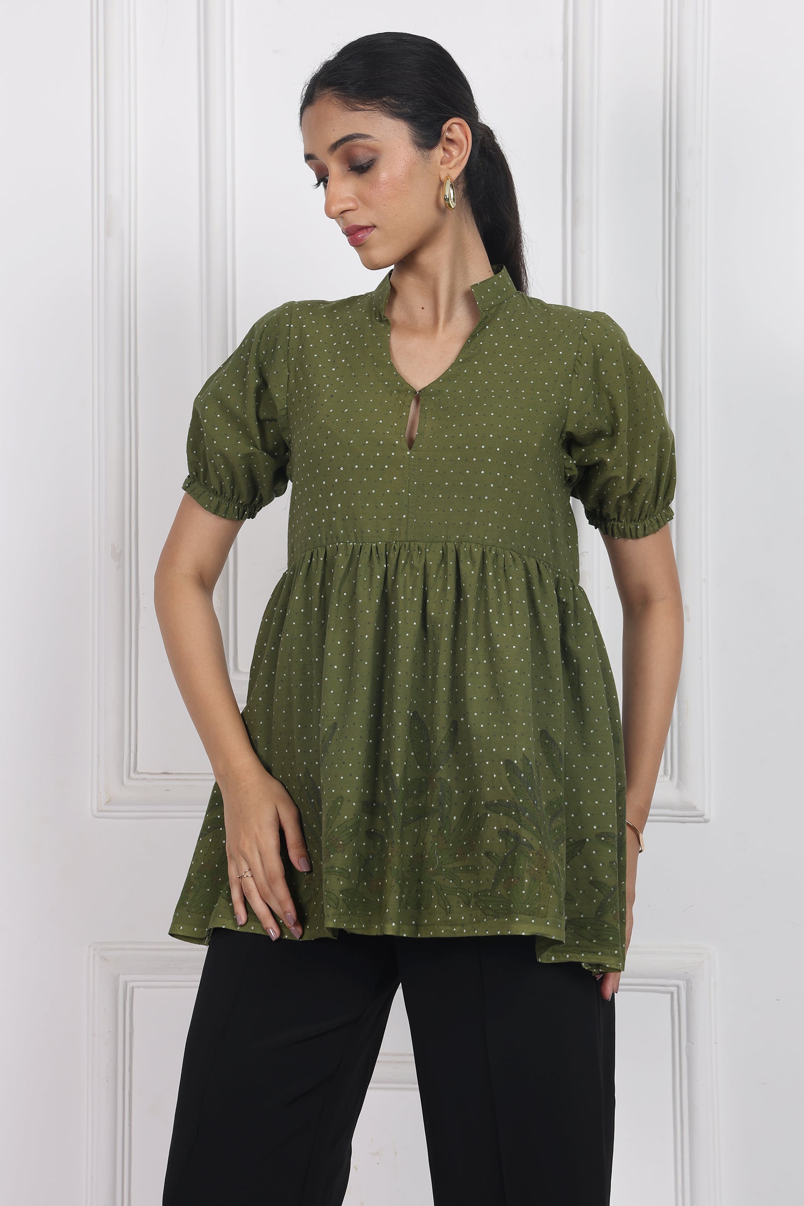 Wander Edit- Secret Garden Peplum Top