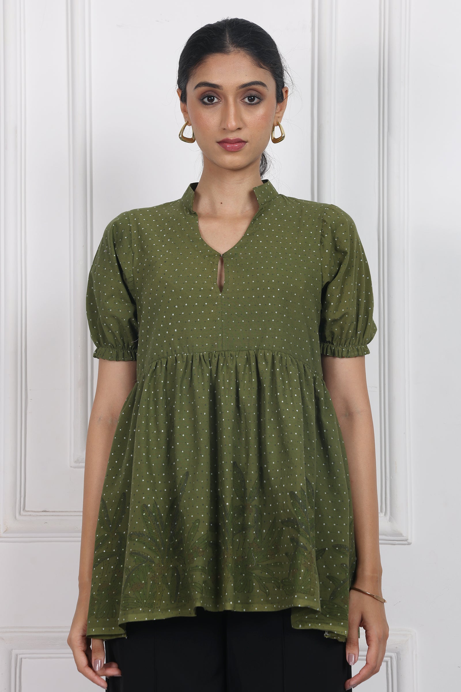 Wander Edit- Secret Garden Peplum Top