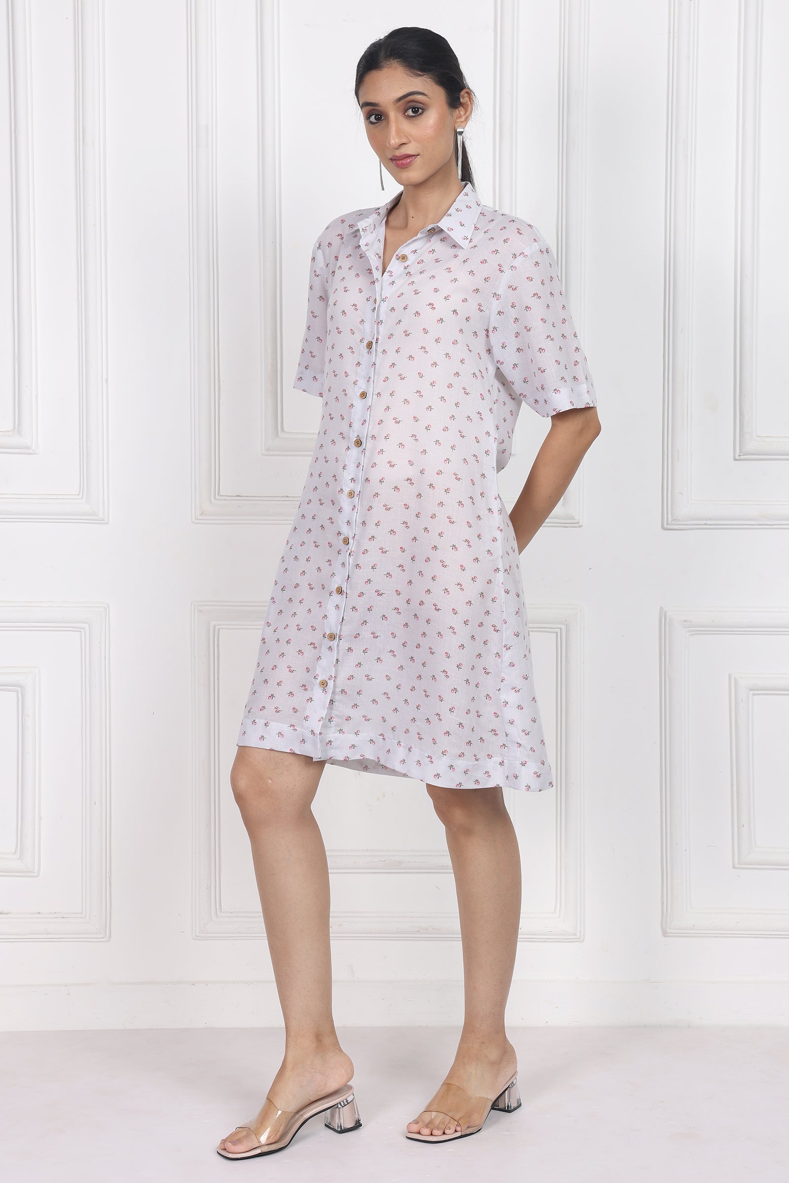 Wander Edit - Eternal Blossom Button Front Dress