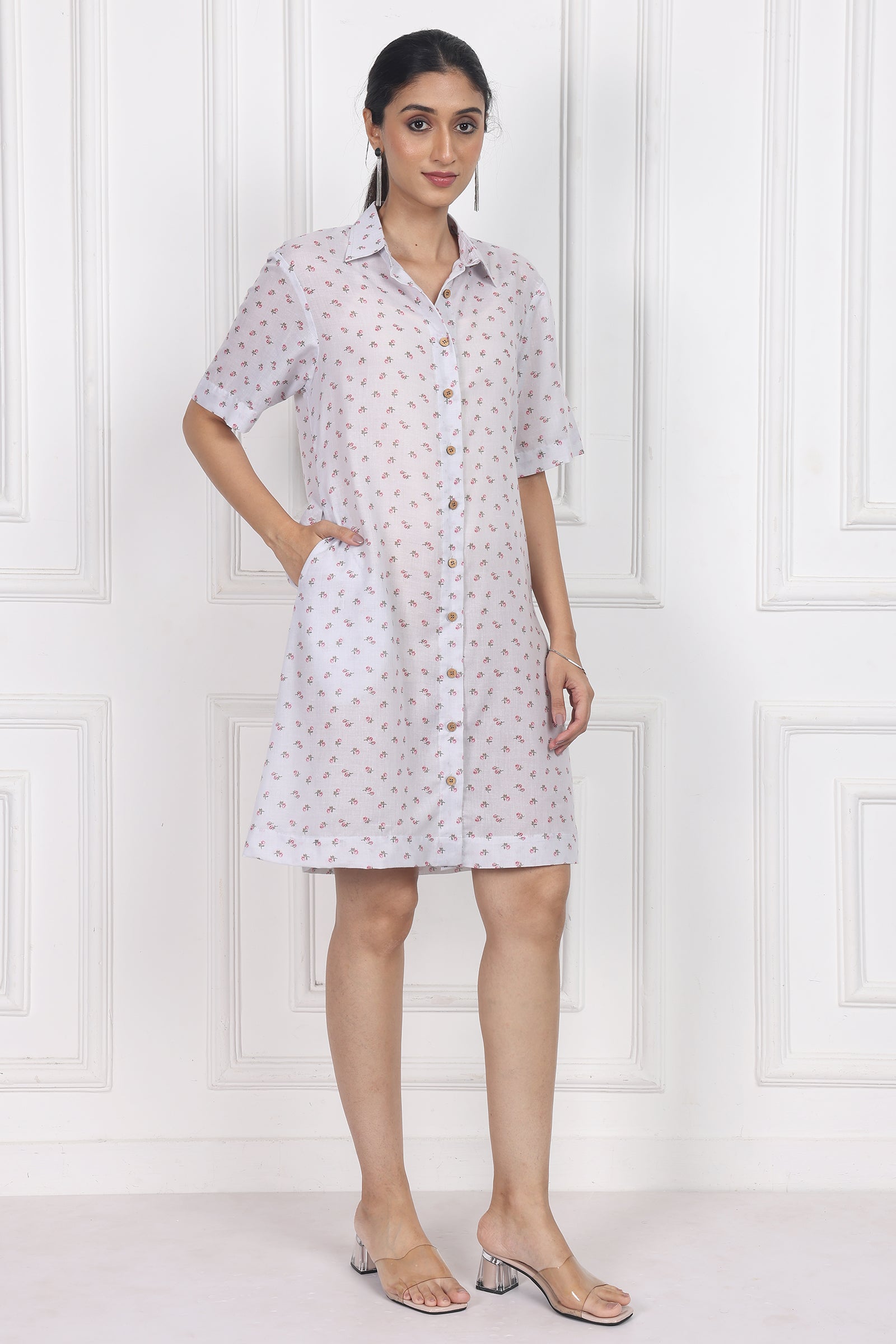 Wander Edit - Eternal Blossom Button Front Dress