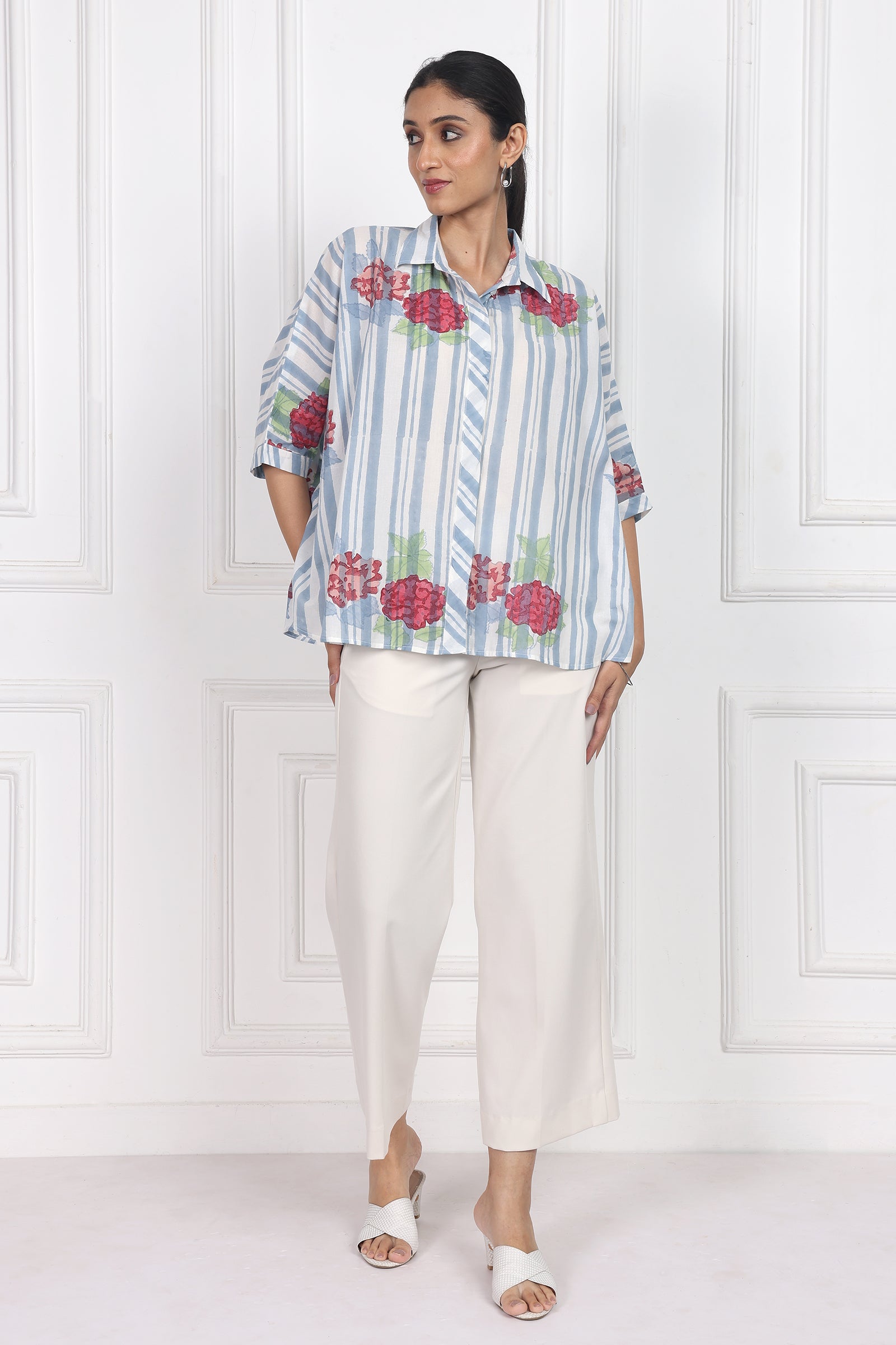 Wander Edit - Belle Blossom Boxy Shirt