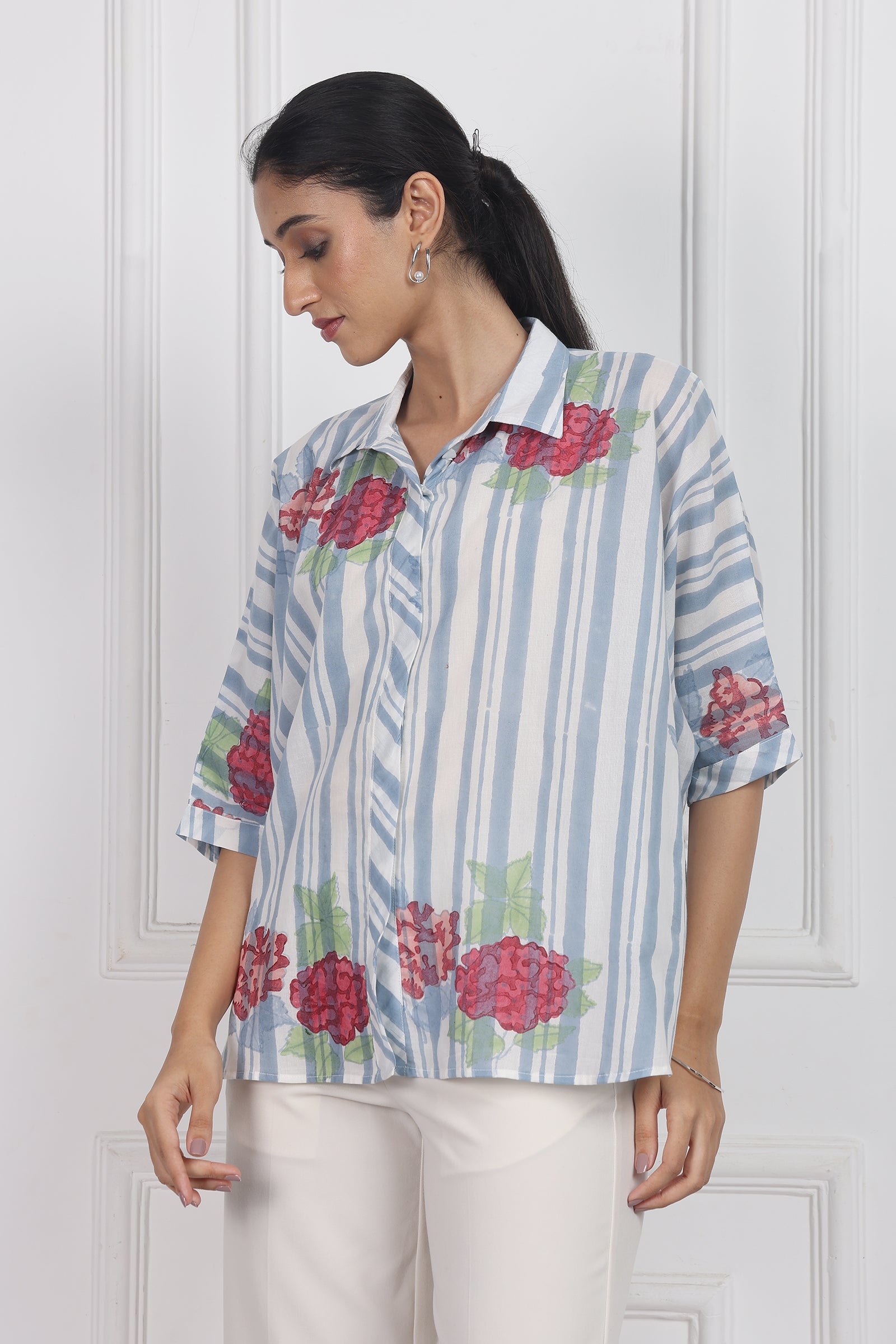 Wander Edit - Belle Blossom Boxy Shirt