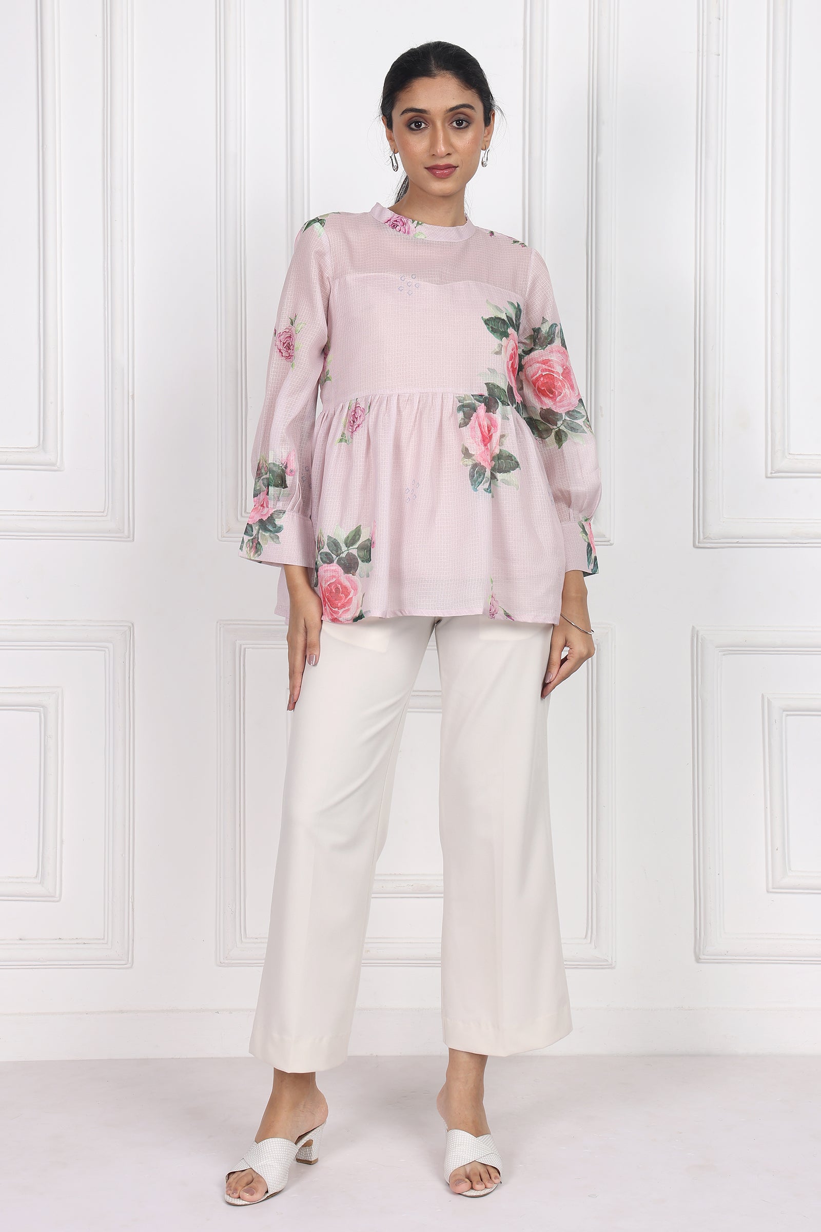 Wander Edit - Petals In The Wild Peplum Top