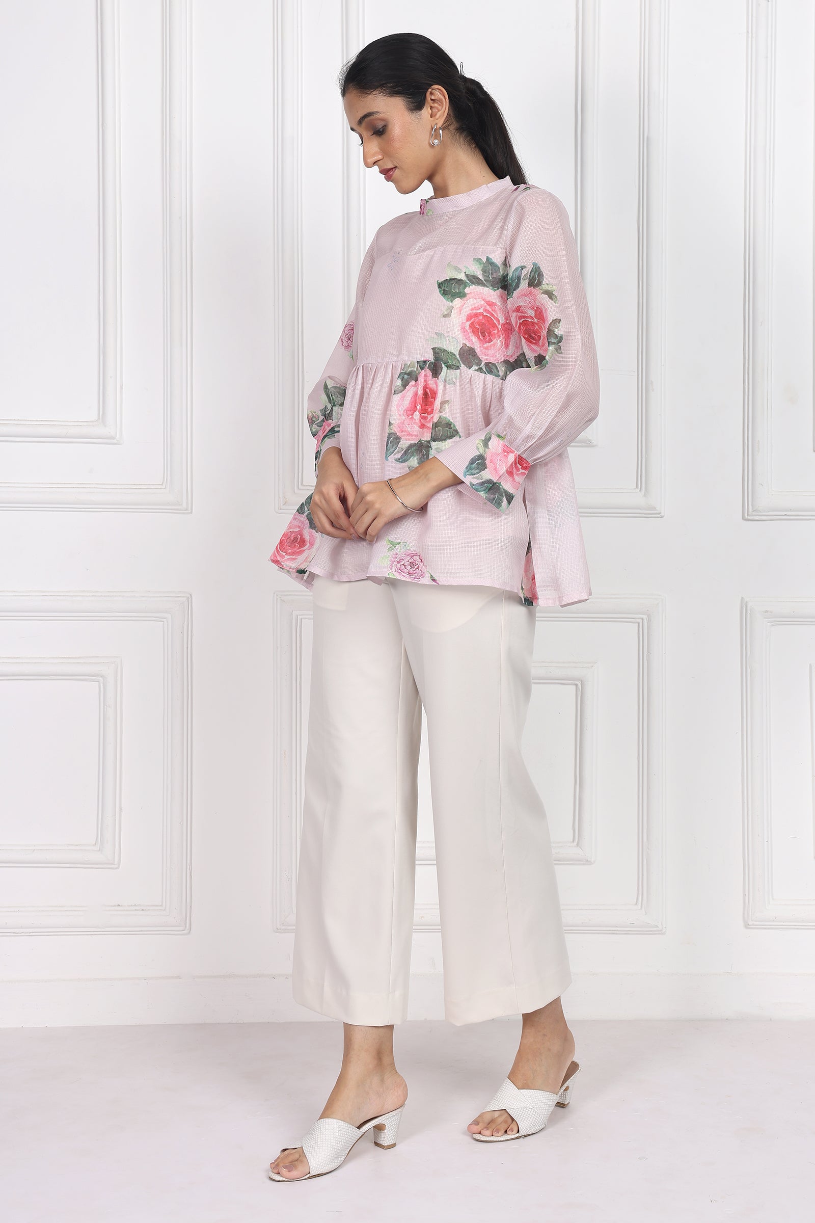 Wander Edit - Petals In The Wild Peplum Top