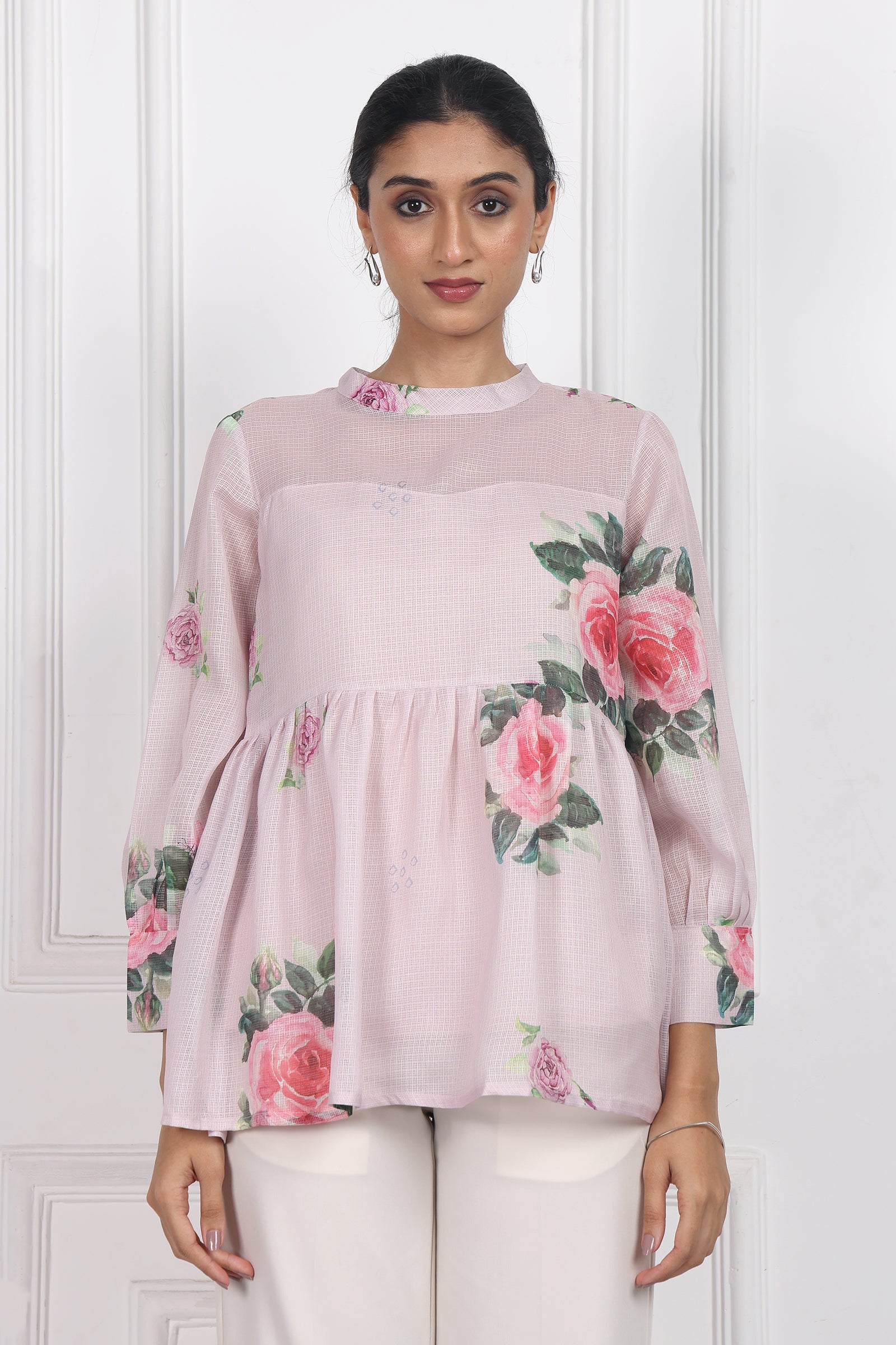 Wander Edit - Petals In The Wild Peplum Top