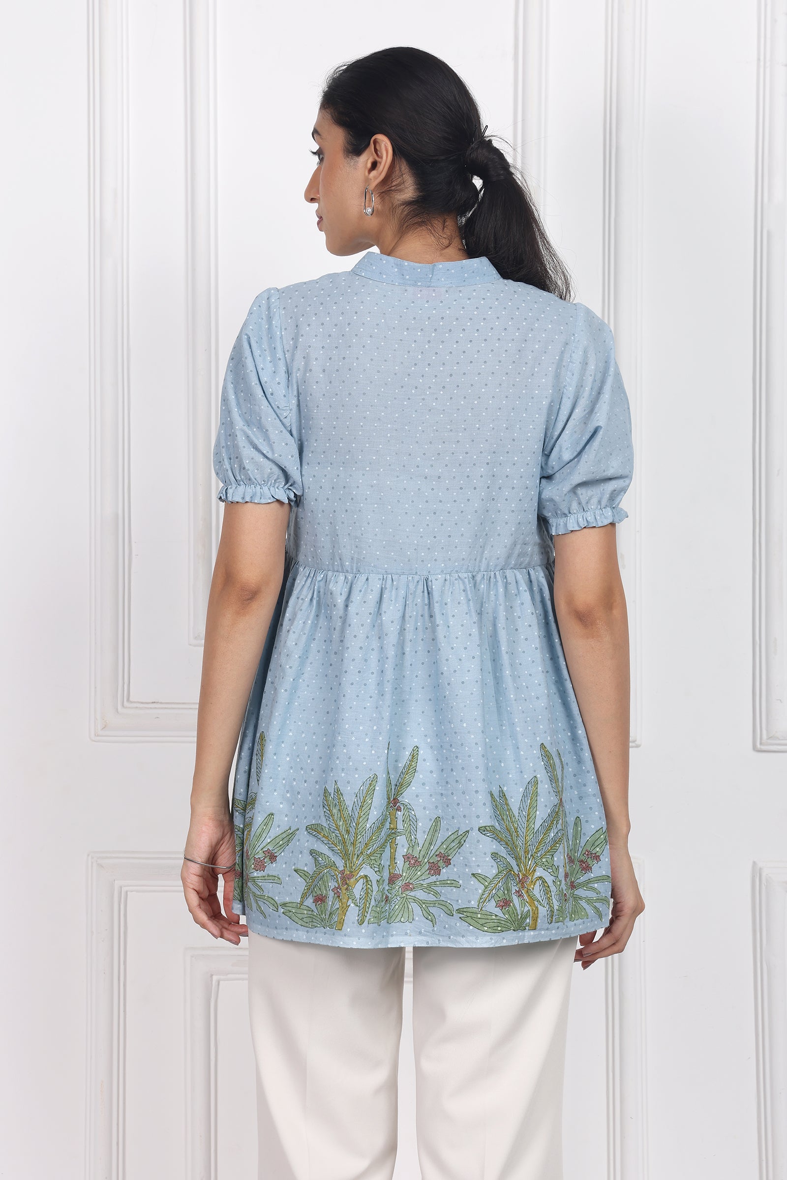 Wander Edit - Dusty Rose Peplum Top